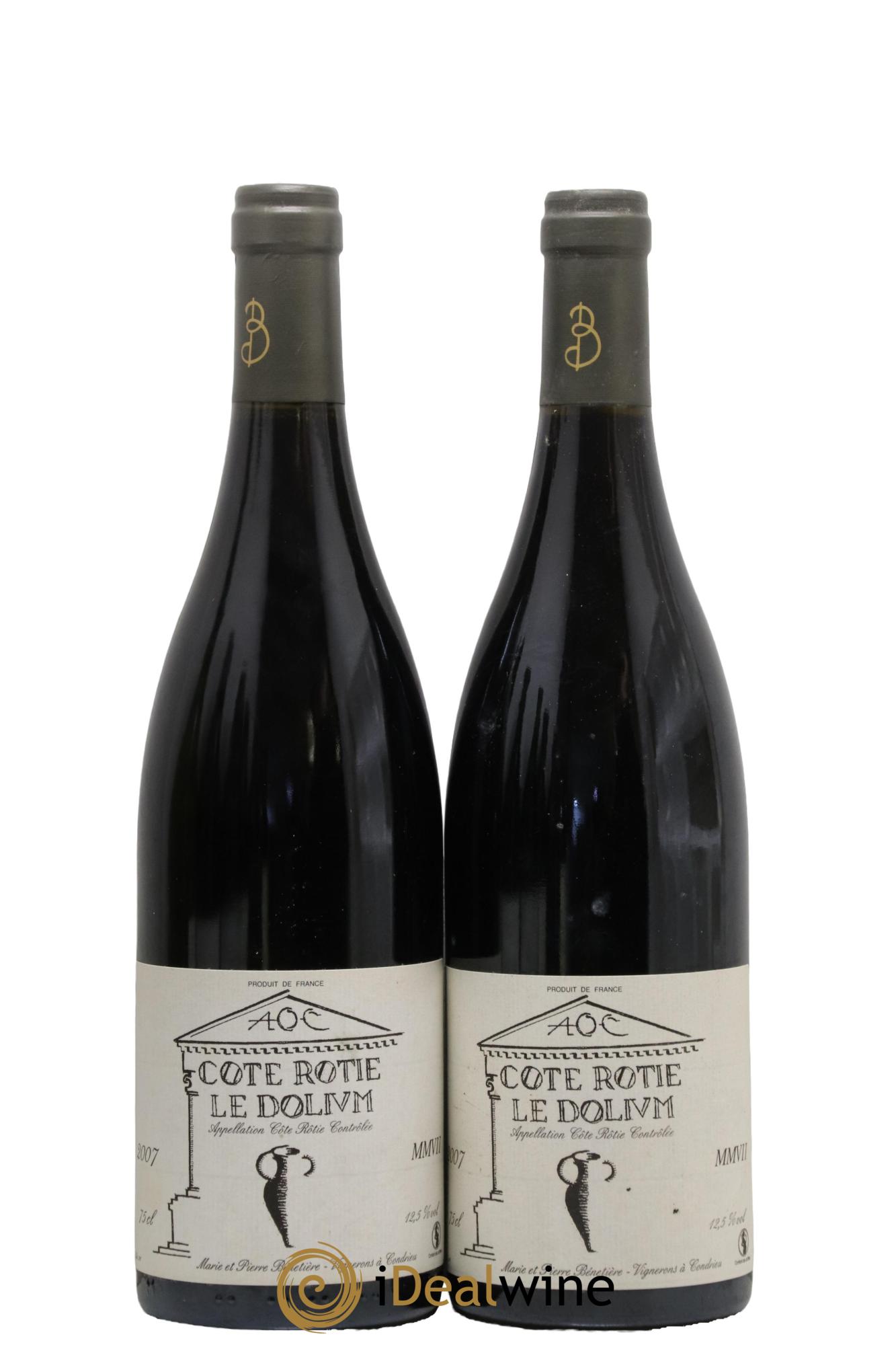Côte-Rôtie Le Dolium Marie et Pierre Bénetière (Domaine) 2007 - Lot de 2 bouteilles - 0