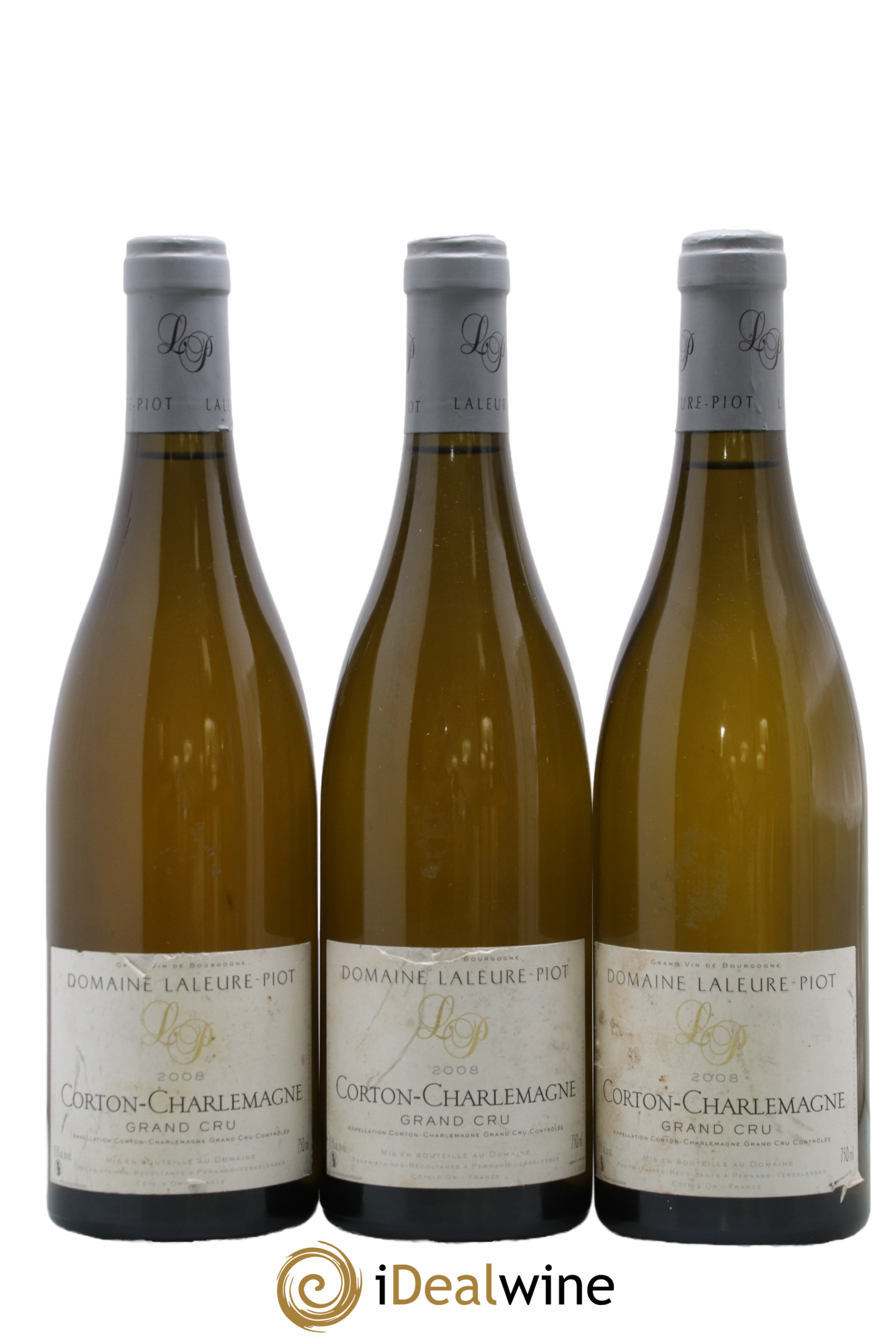 Corton-Charlemagne Grand Cru Laleure-Piot 2008 - Lot de 3 bouteilles - 0