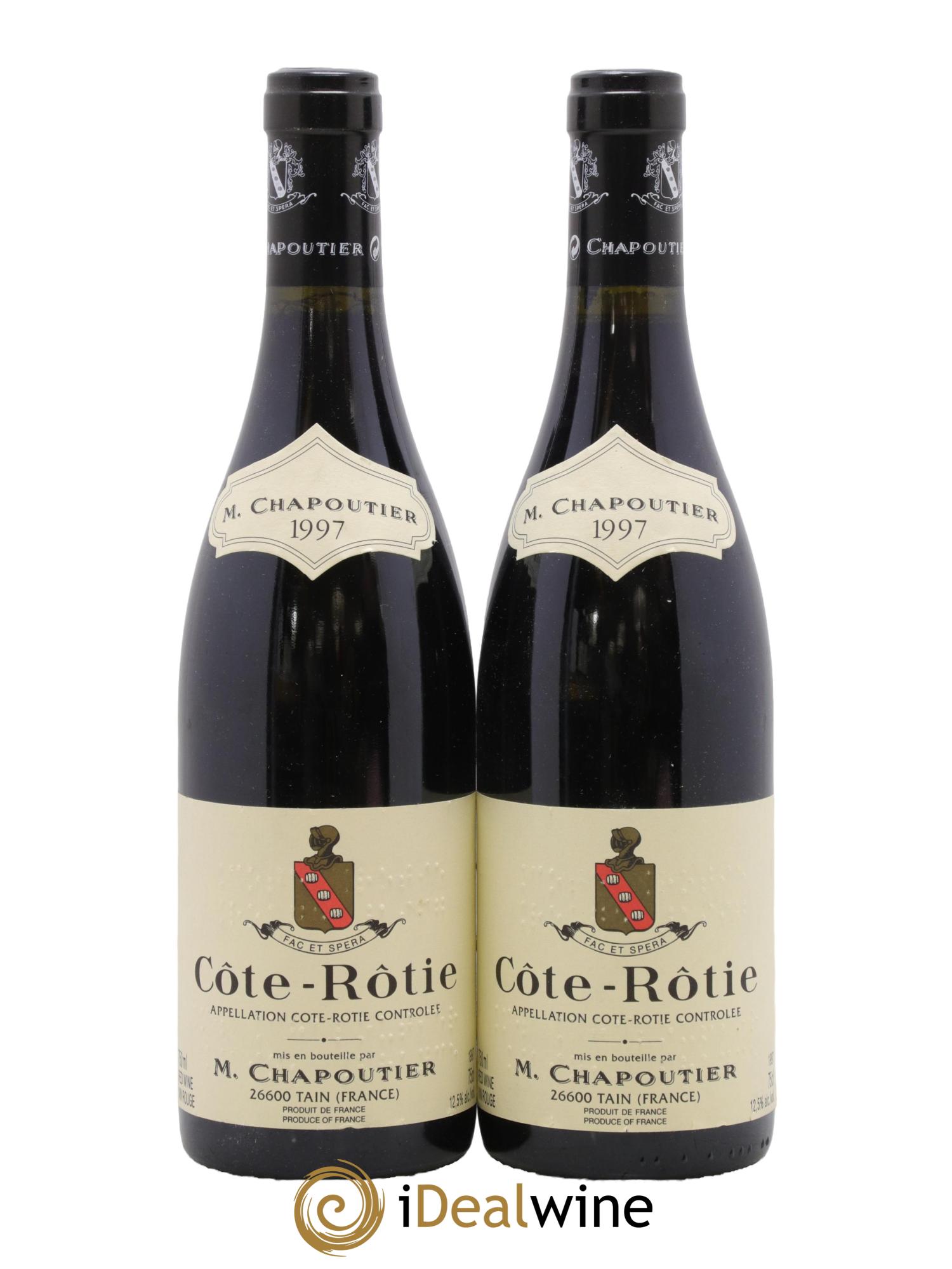 Côte-Rôtie Chapoutier 1997 - Lot de 2 bouteilles - 0