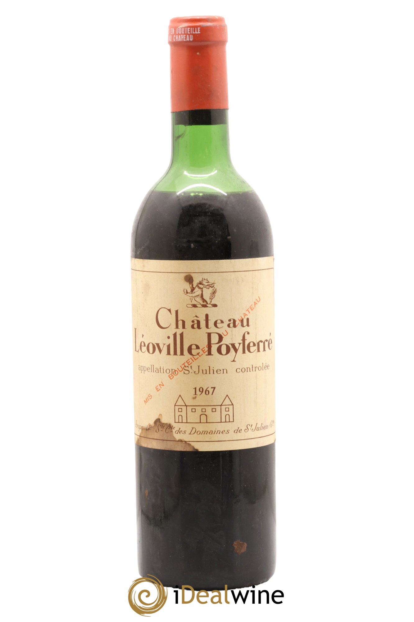 Château Léoville Poyferré 2ème Grand Cru Classé 1967 - Posten von 1 Flasche - 0