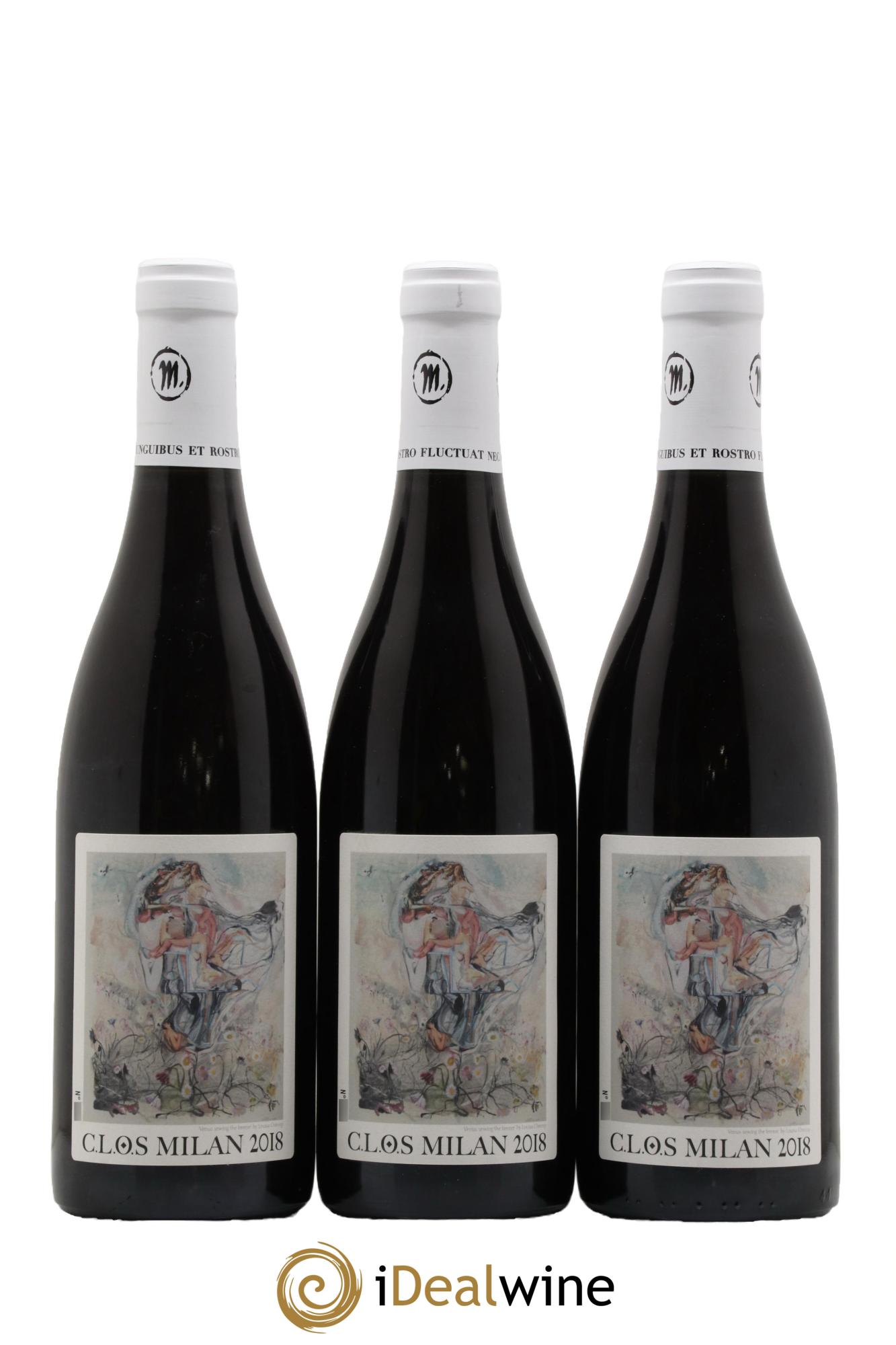 Vin de France Clos Milan Henri Milan 2018 - Lot de 3 bouteilles - 0