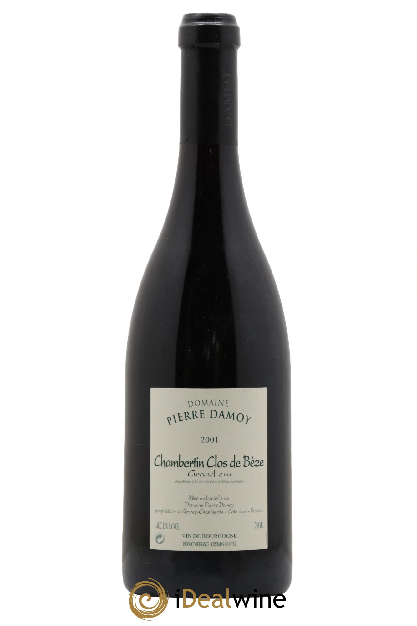 Chambertin Clos de Bèze Grand Cru Pierre Damoy 2001 - Lot de 1 bouteille - 0