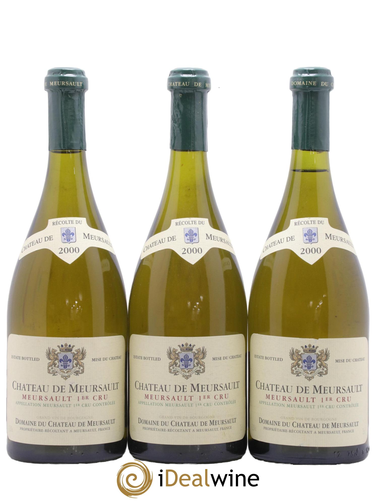 Meursault 1er Cru Château de Meursault 2000 - Posten von 3 Flaschen - 1