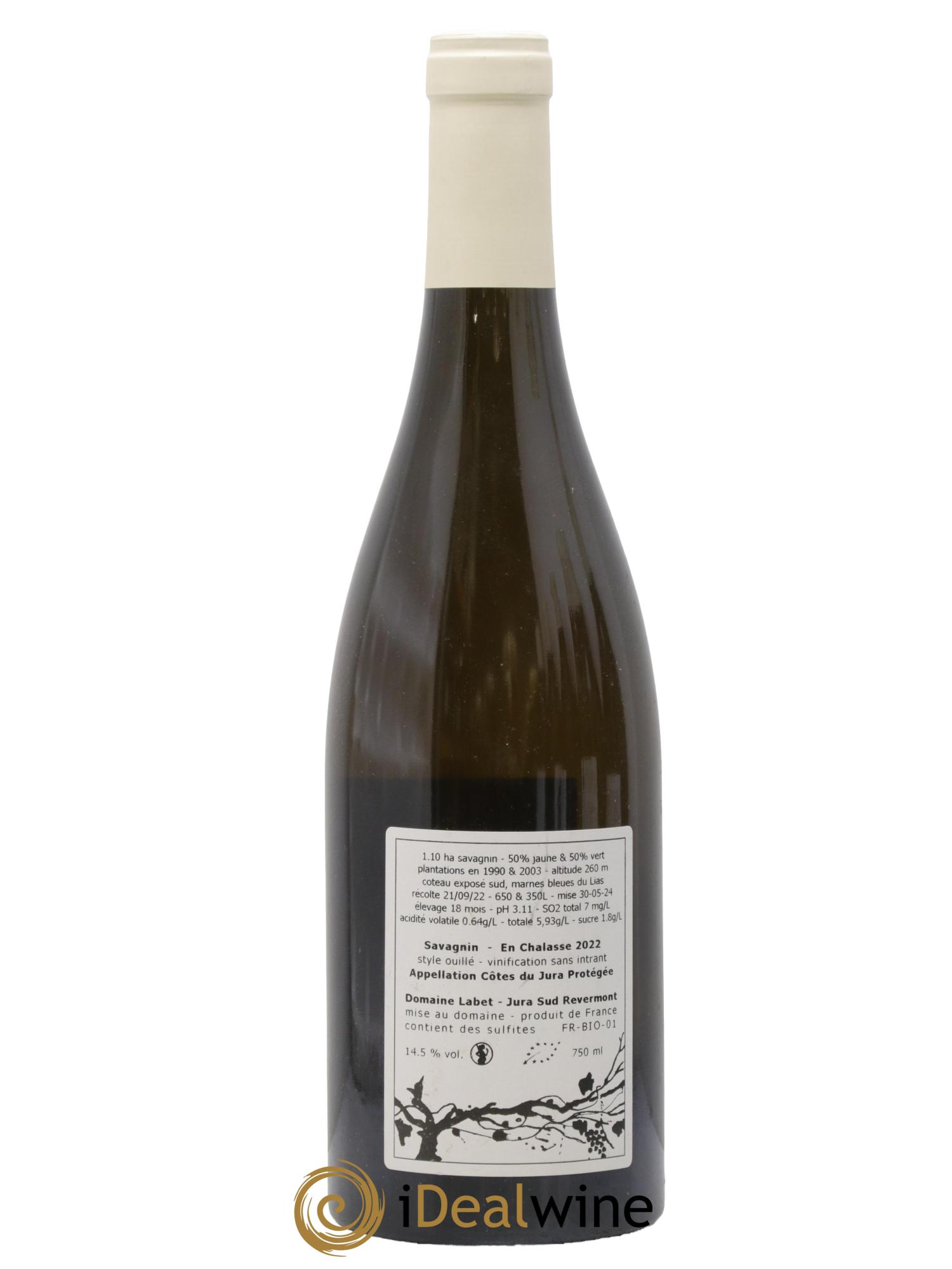 Côtes du Jura Fleur de Savagnin En Chalasse Romain - Julien  - Charline Labet 2022 - Lot of 1 bottle - 1