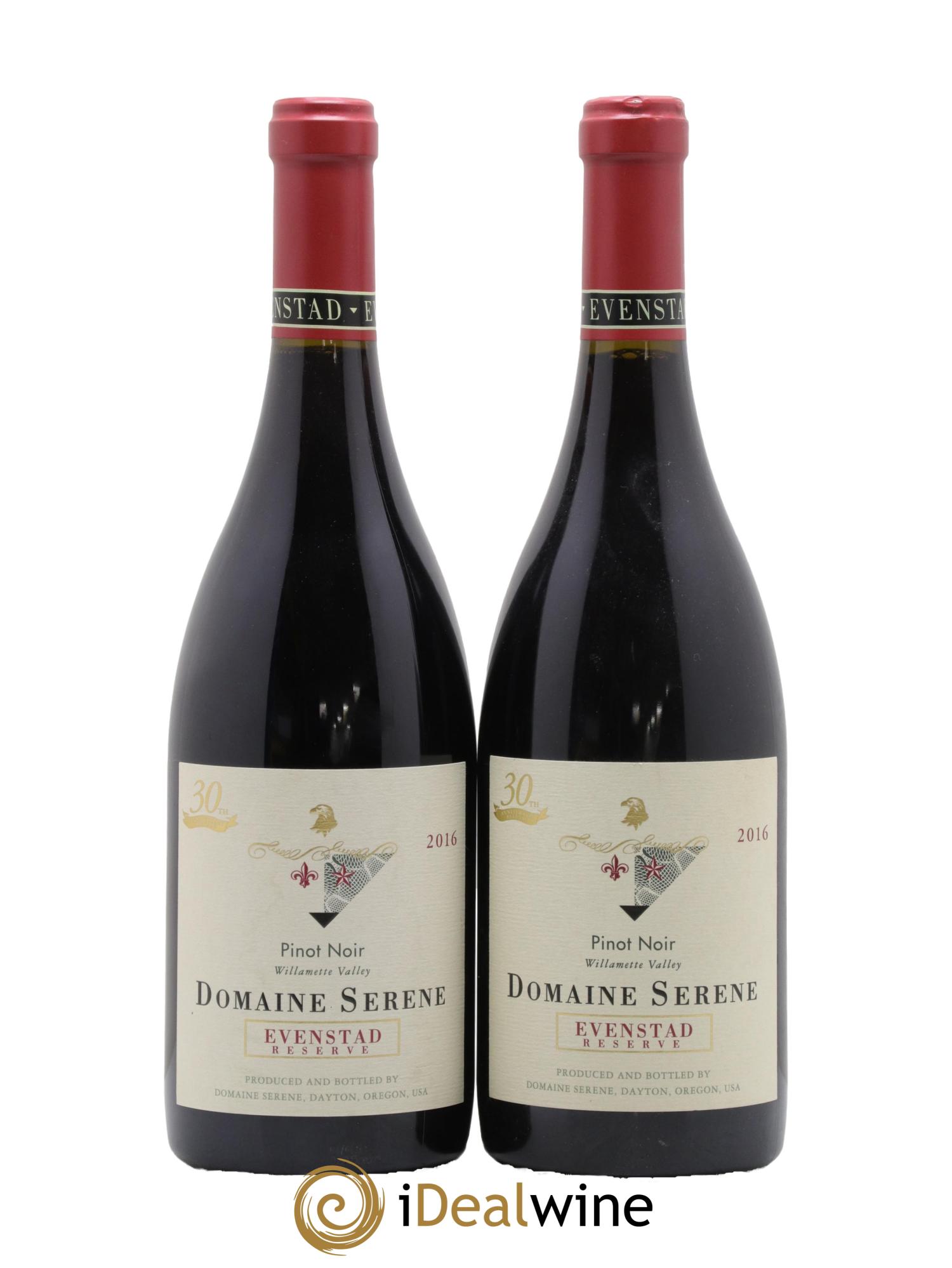 USA Willamette Valley Enenstad Reserve Pinot Noir Domaine Serene 2016 - Lot de 2 bouteilles - 0