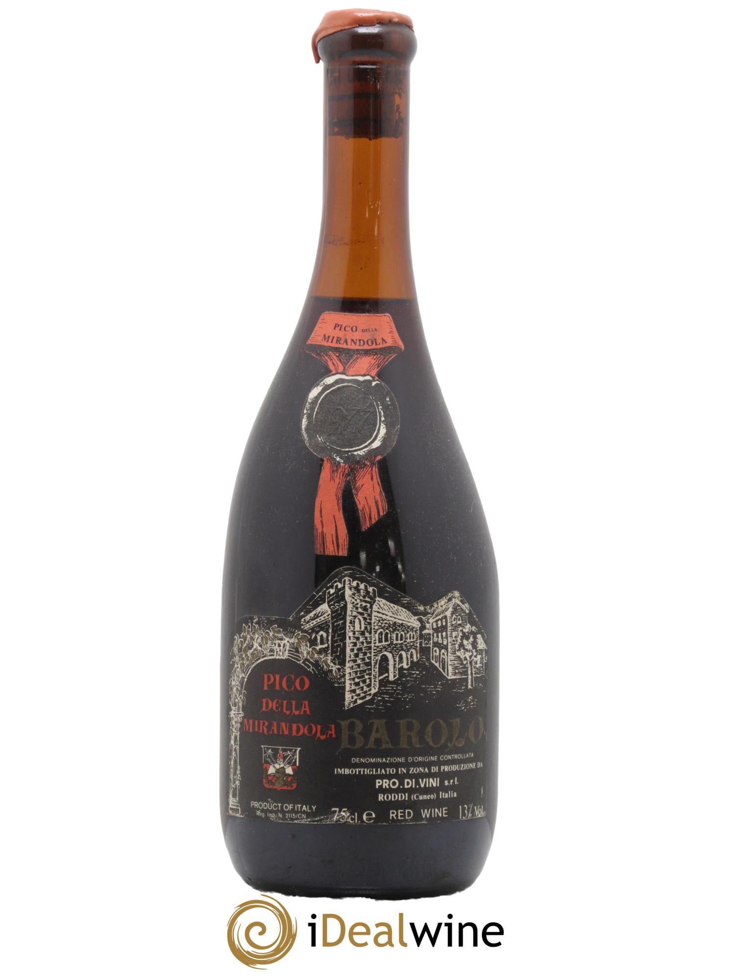 Barolo DOCG Pico della Mirandola 1977 - Lot of 1 bottle - 0