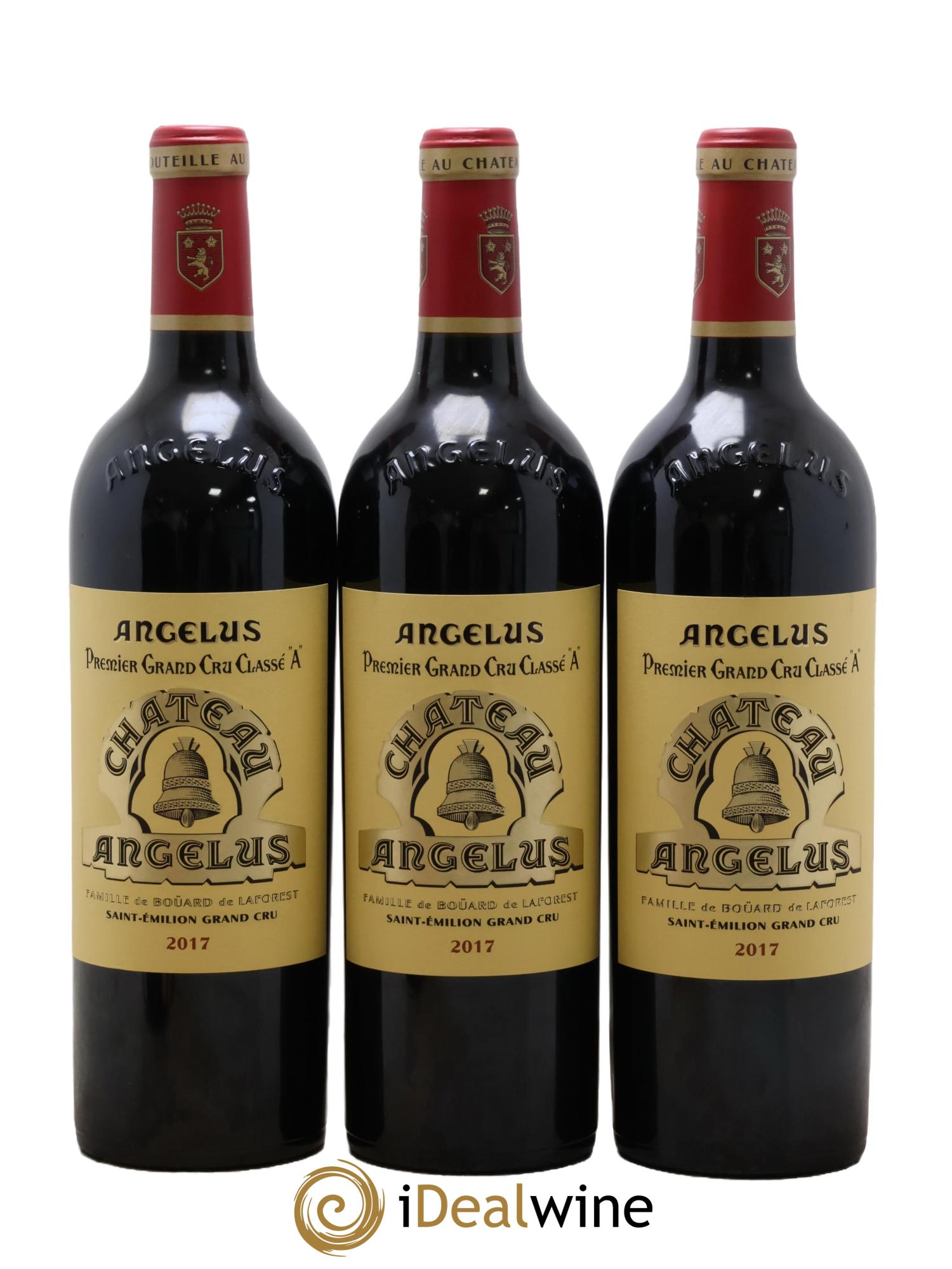 Château Angélus 1er Grand Cru Classé A 2017 - Lot of 3 bottles - 0