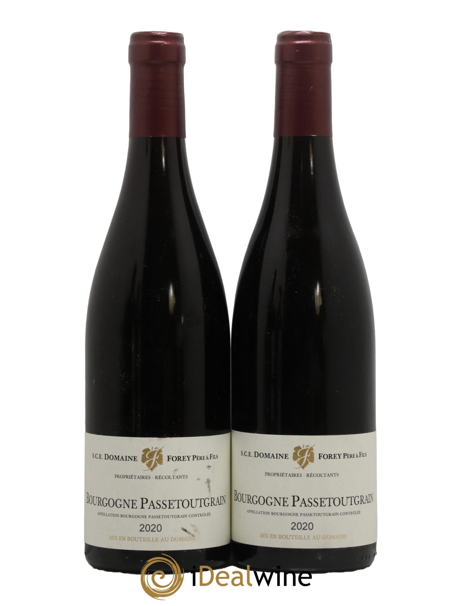 Bourgogne Passetoutgrain Domaine Forey 2020 - Lot de 2 bouteilles - 0