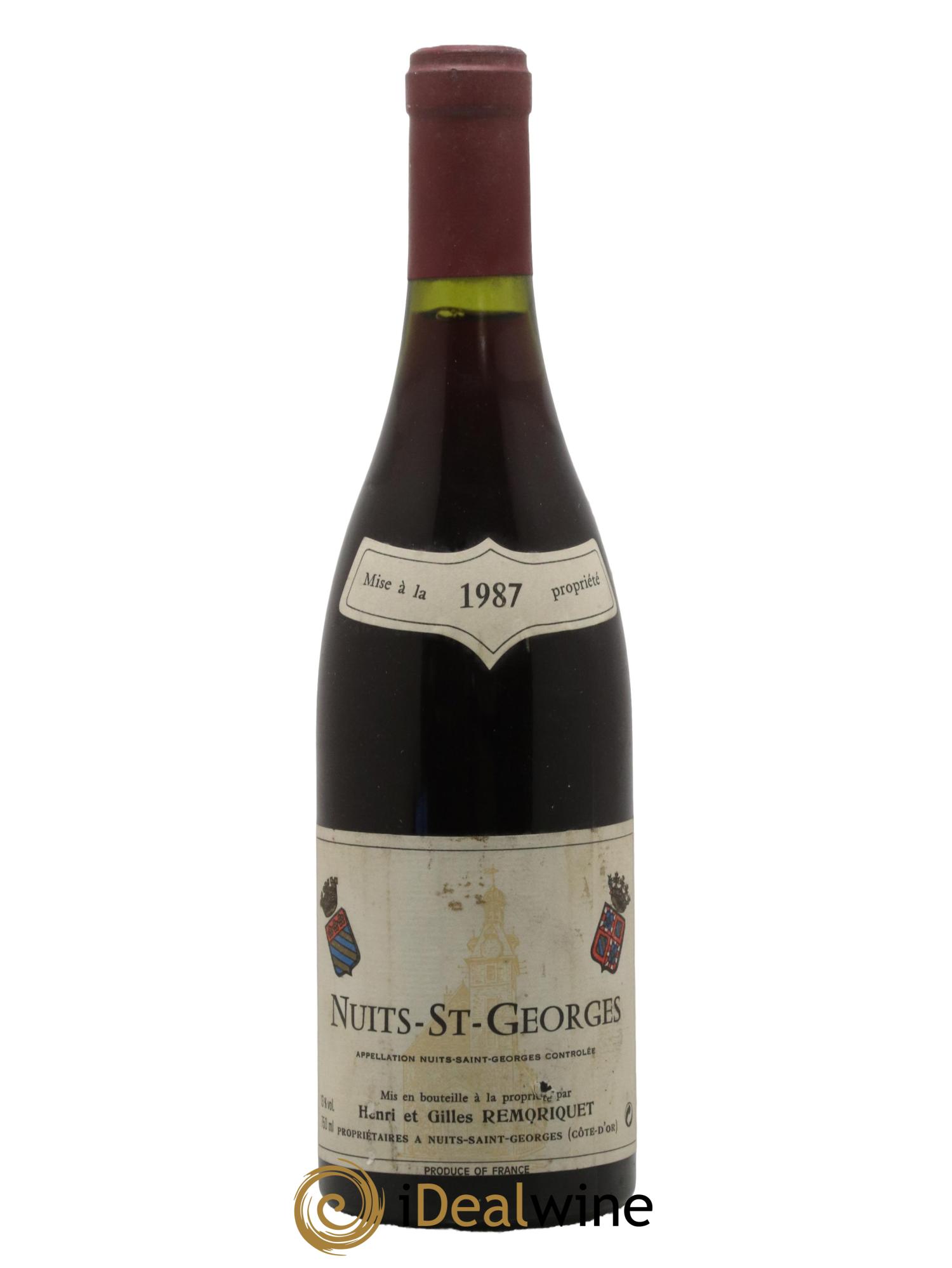 Nuits-Saint-Georges Gilles Remoriquet 1987 - Lot de 1 bouteille - 0