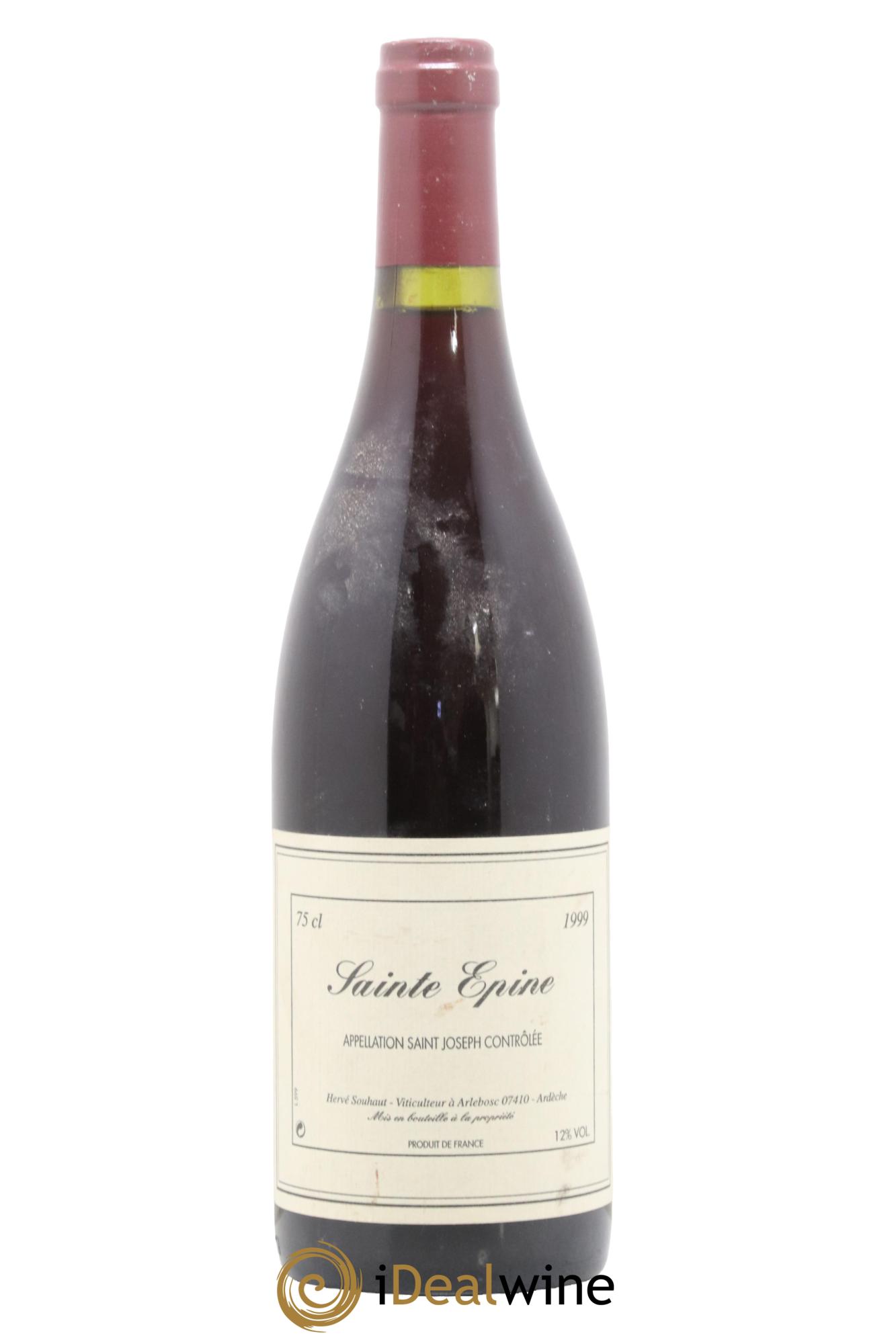 Saint-Joseph Sainte Epine Hervé Souhaut - Domaine Romaneaux-Destezet 1999 - Lot de 1 bouteille - 0