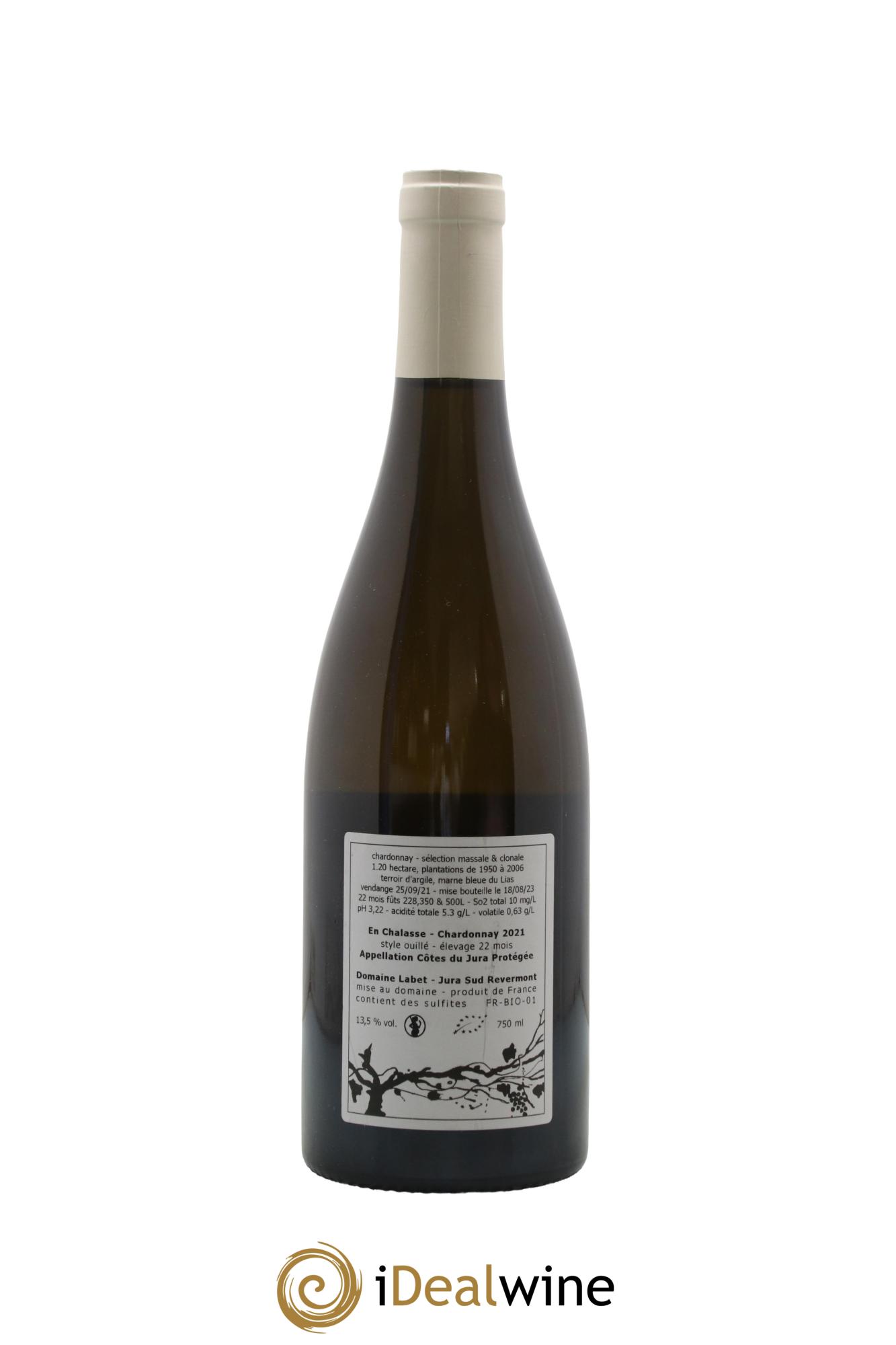 Côtes du Jura Chardonnay En Chalasse Romain - Julien - Charline Labet 2021 - Lot de 1 bouteille - 1