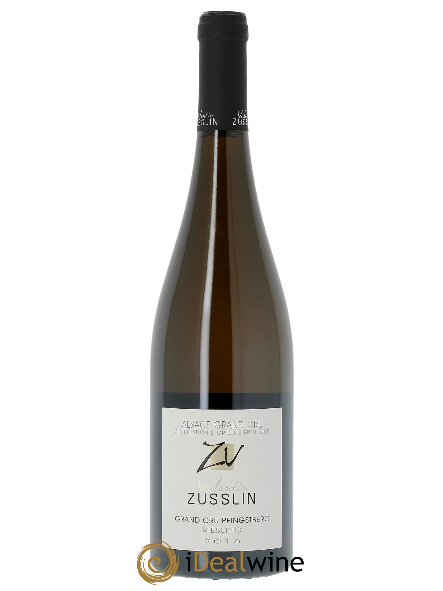 Alsace Riesling Grand Cru Pfingstberg Valentin Zusslin (Domaine) 2018 - Lot de 1 bouteille - 0