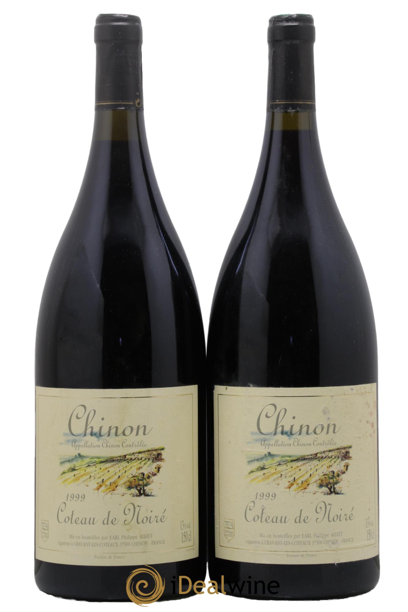 Chinon Coteau de Noiré Philippe Alliet 1999 - Lot de 2 magnums - 0