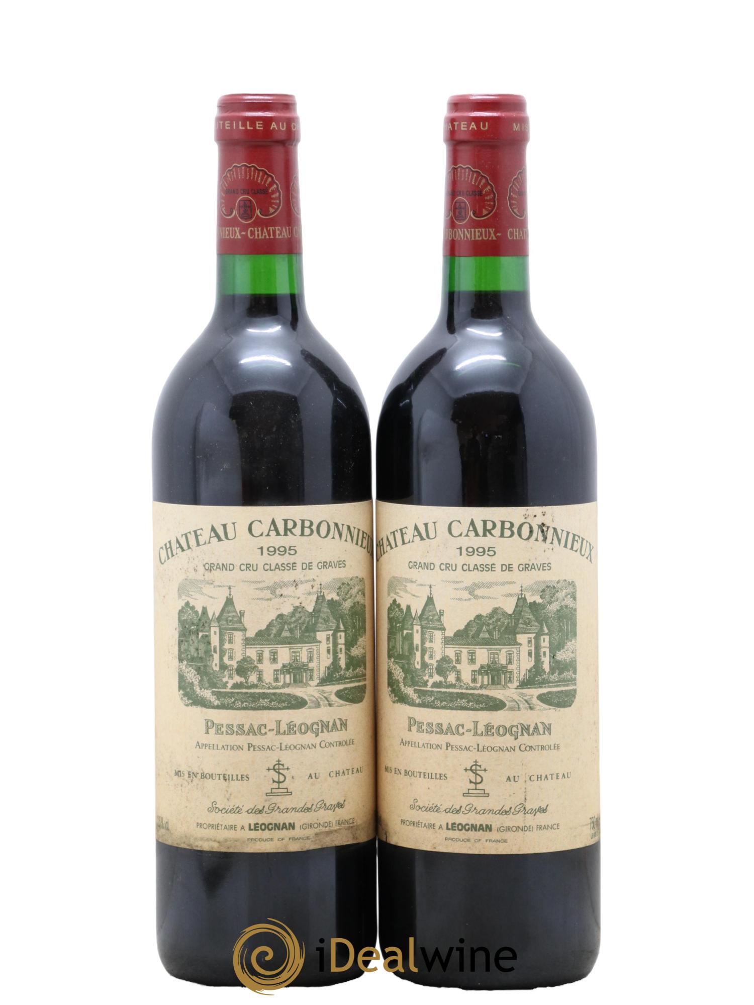 Château Carbonnieux Cru Classé de Graves 1995 - Lot de 2 bouteilles - 0