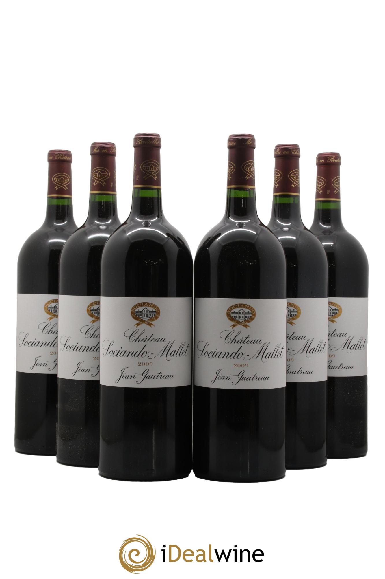 Château Sociando Mallet 2009 - Posten von 6 Magnum - 0
