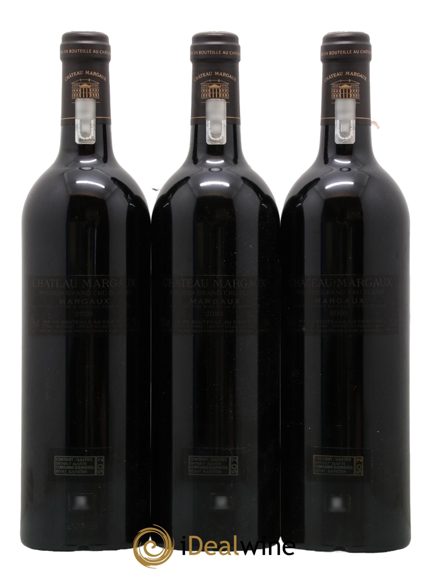 Château Margaux 1er Grand Cru Classé 2020 - Lot de 3 bouteilles - 2