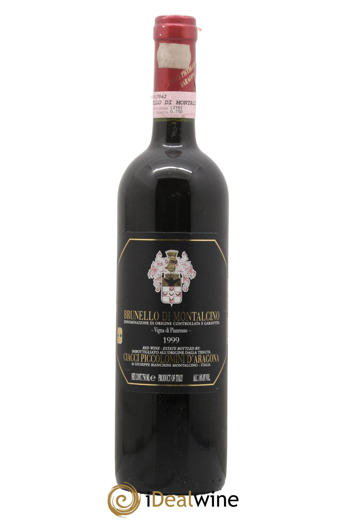 Brunello di Montalcino DOCG Pianrosso Ciacci Piccolomini d'Aragona 1999 - Lot of 1 bottle - 0