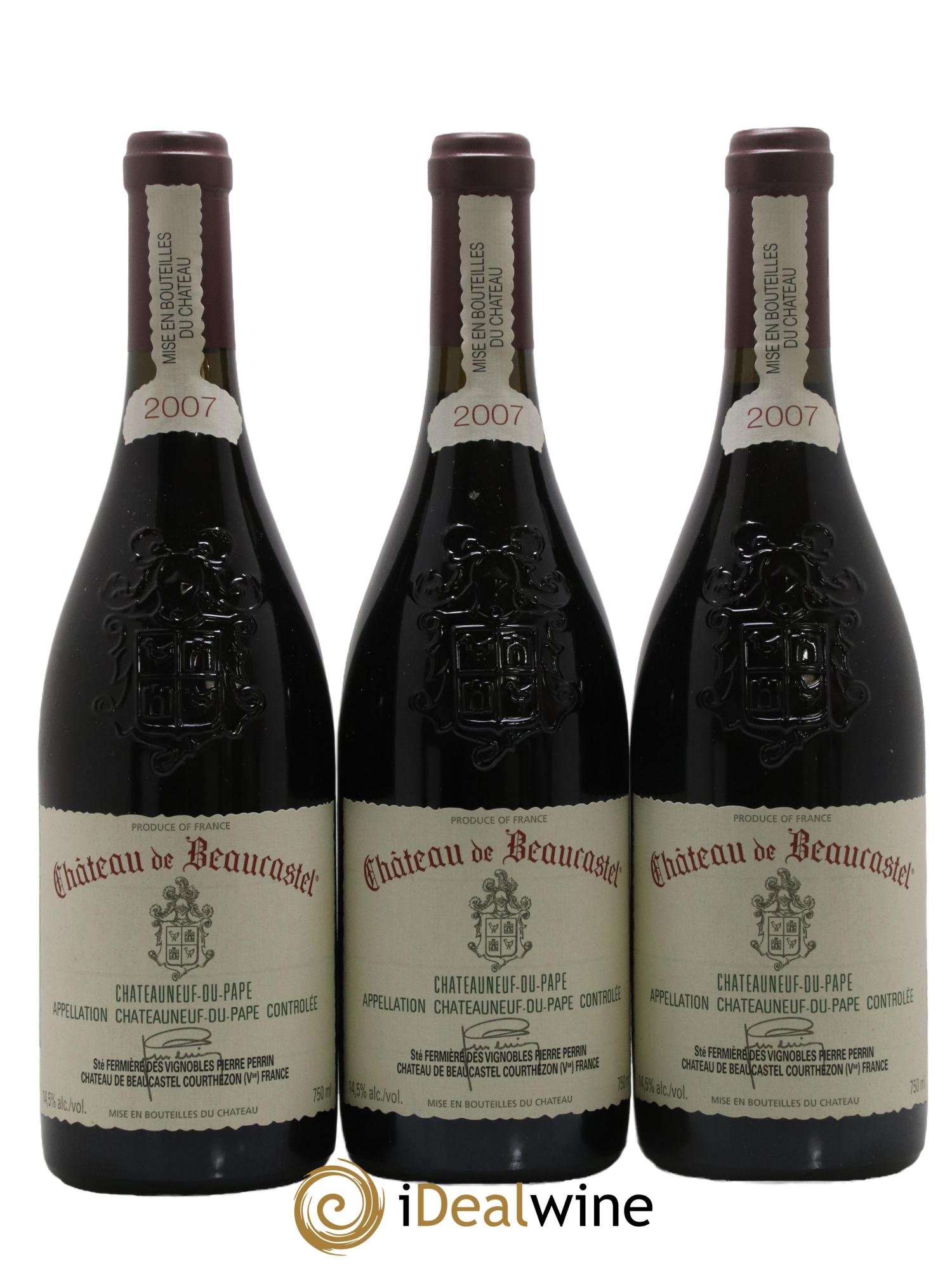 Châteauneuf-du-Pape Château de Beaucastel Famille Perrin 2007 - Lot de 6 bouteilles - 2