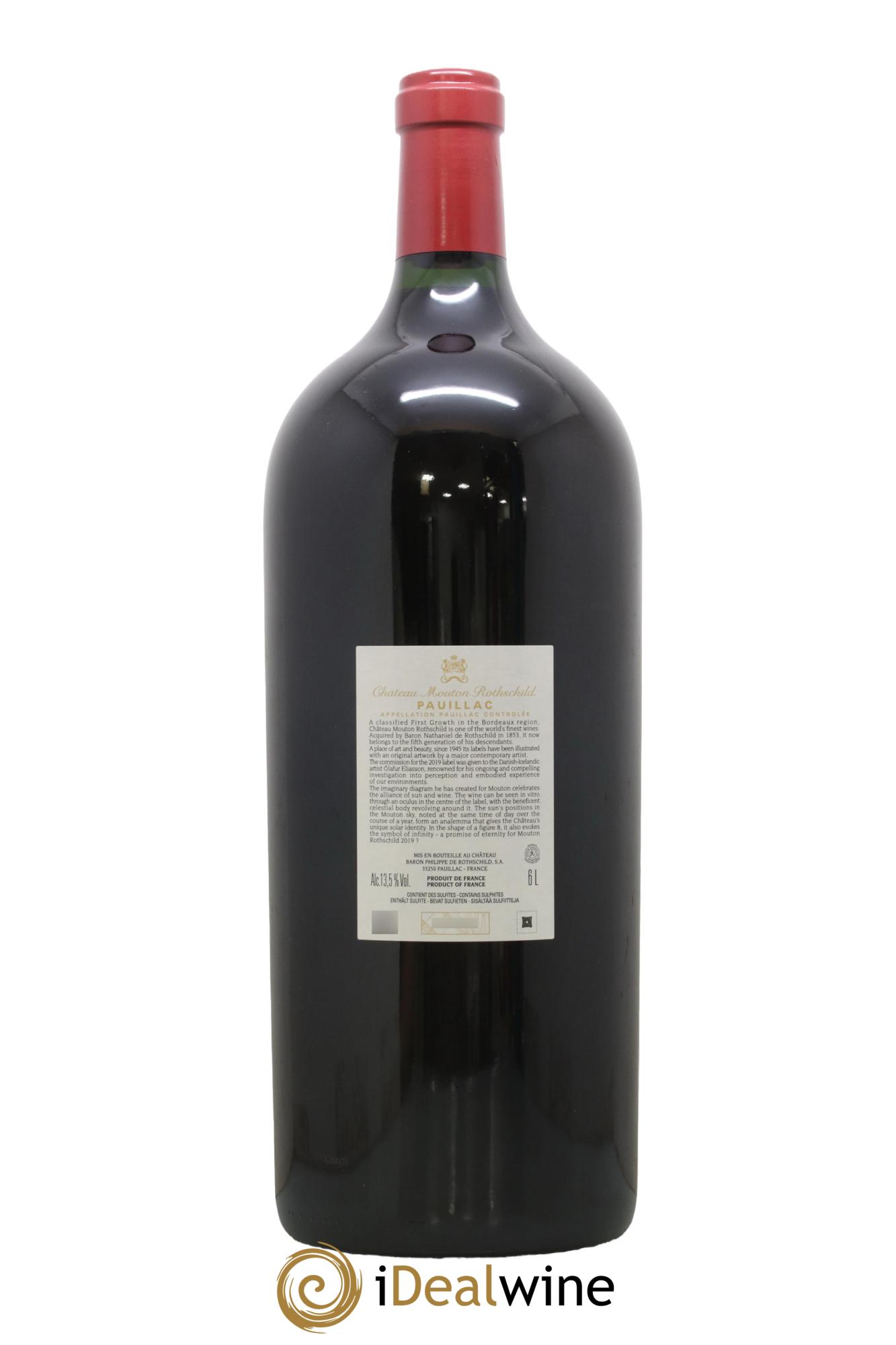 Château Mouton Rothschild 1er Grand Cru Classé  2019 - Lot de 1 impériale - 2