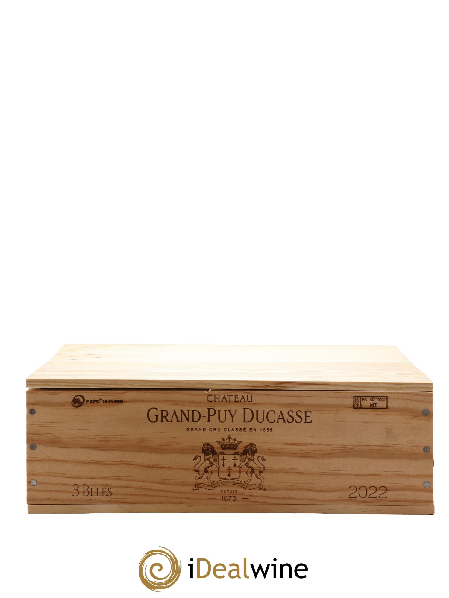 Château Grand Puy Ducasse 5ème Grand Cru Classé 2022 - Lot de 3 bouteilles - 1