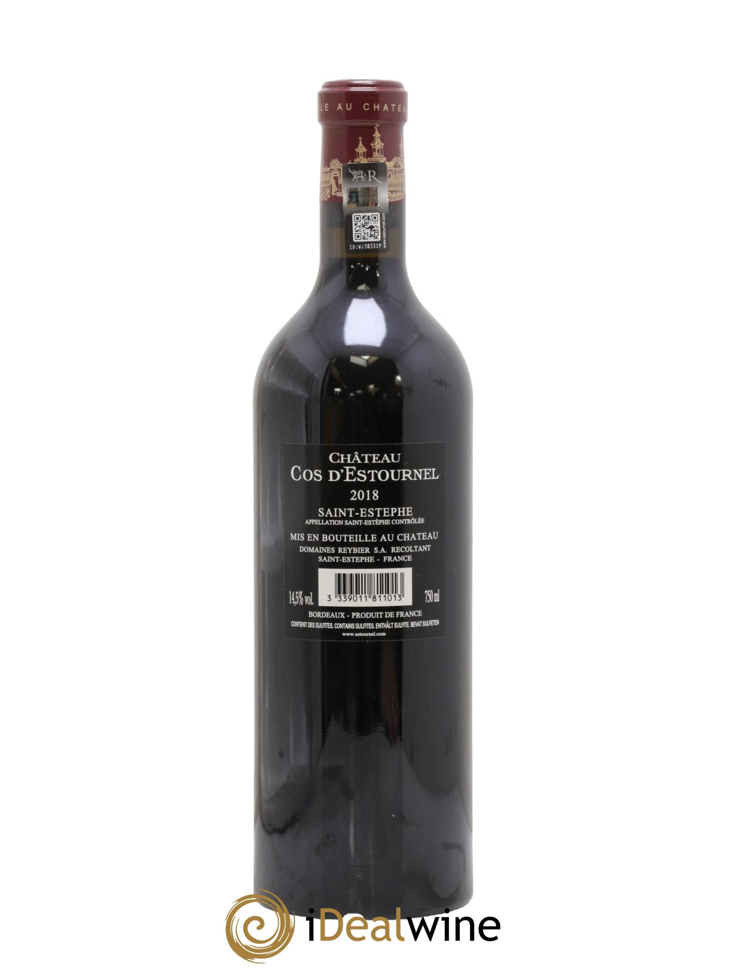 Cos d'Estournel 2ème Grand Cru Classé 2018 - Lot of 1 bottle - 1