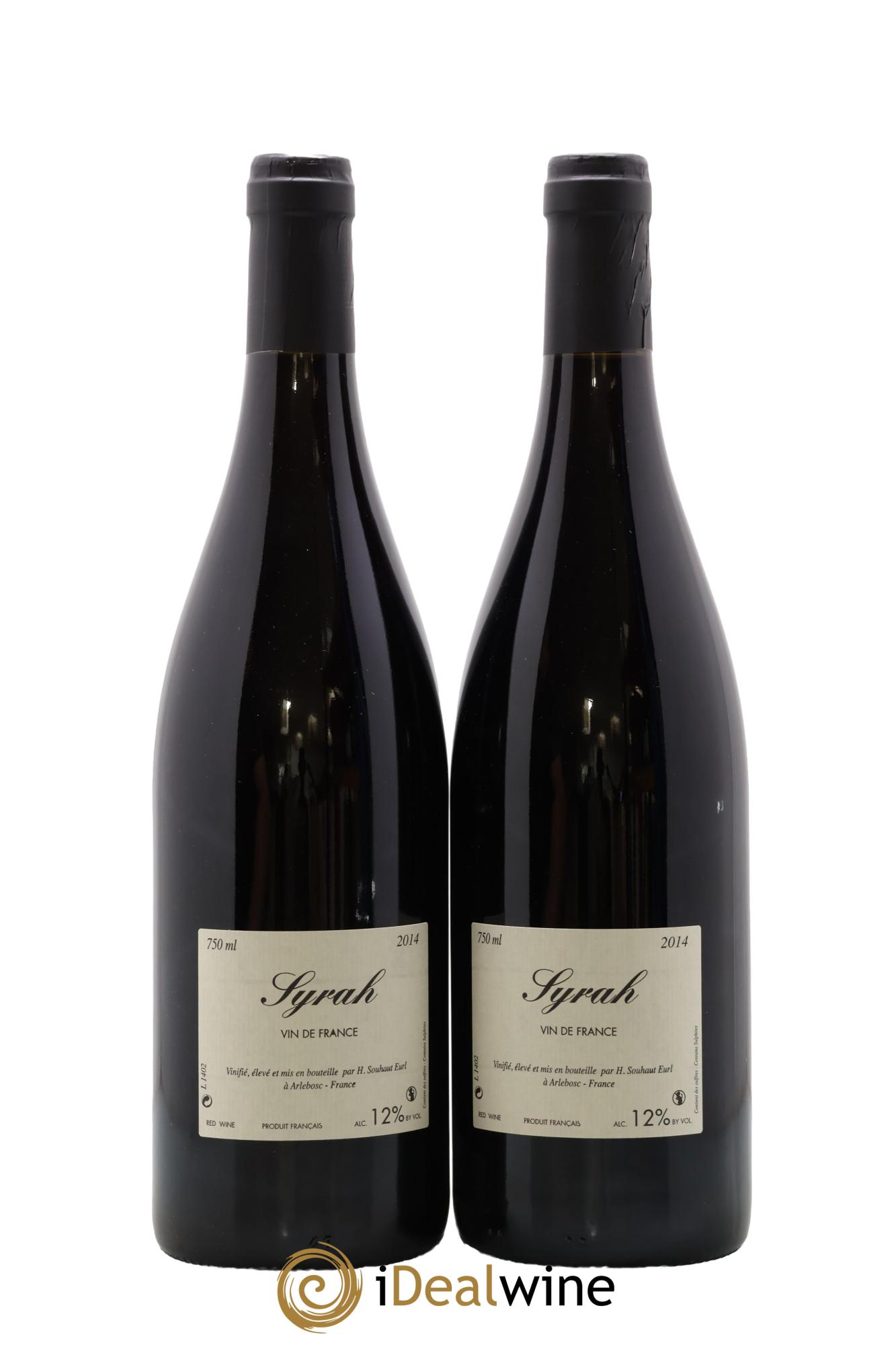 Vin de France Syrah Hervé Souhaut - Domaine Romaneaux-Destezet 2014 - Lot de 2 bouteilles - 1