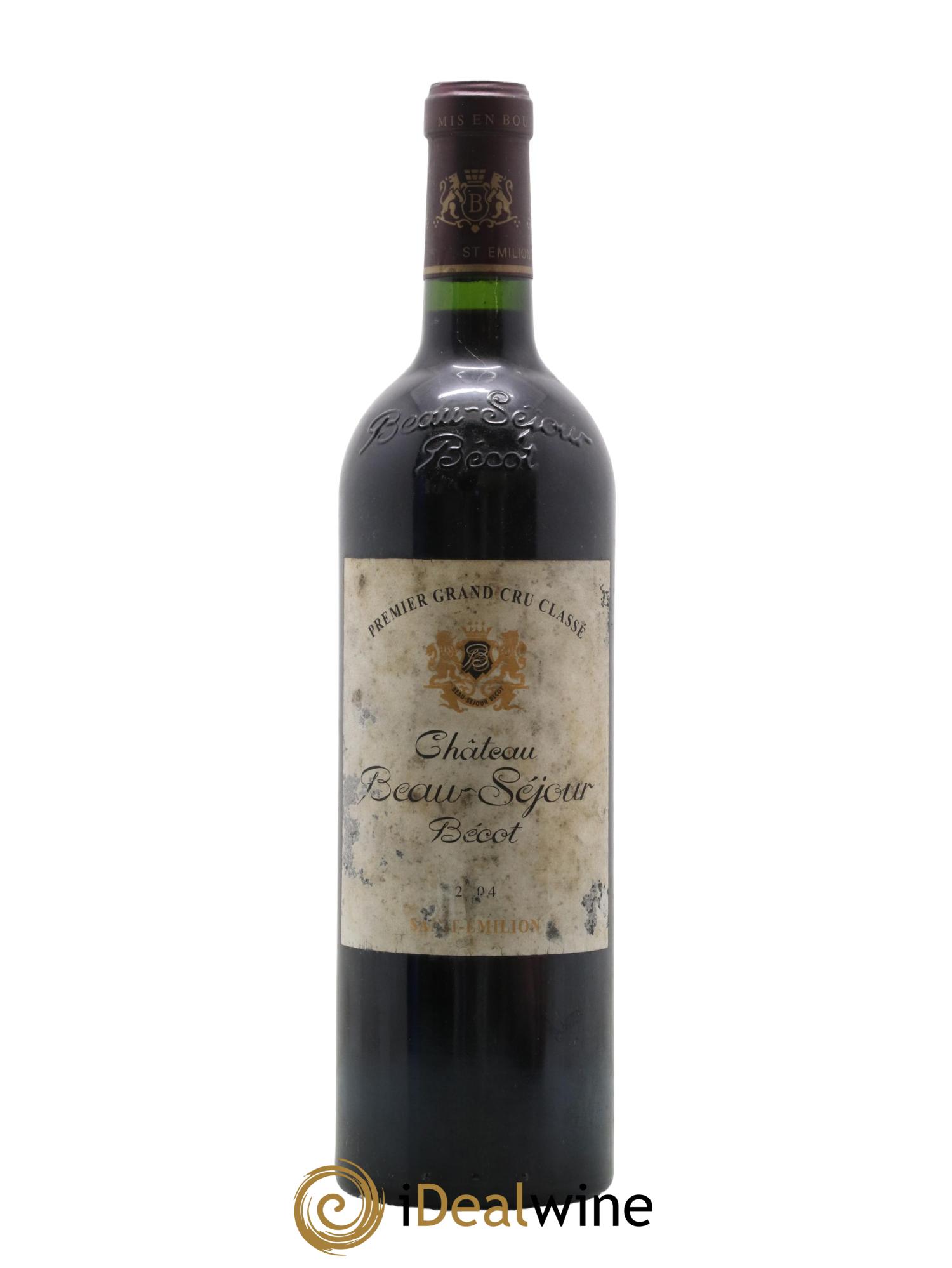 Château Beau-Séjour Bécot 1er Grand Cru Classé B 2004 - Lot de 1 bouteille - 0