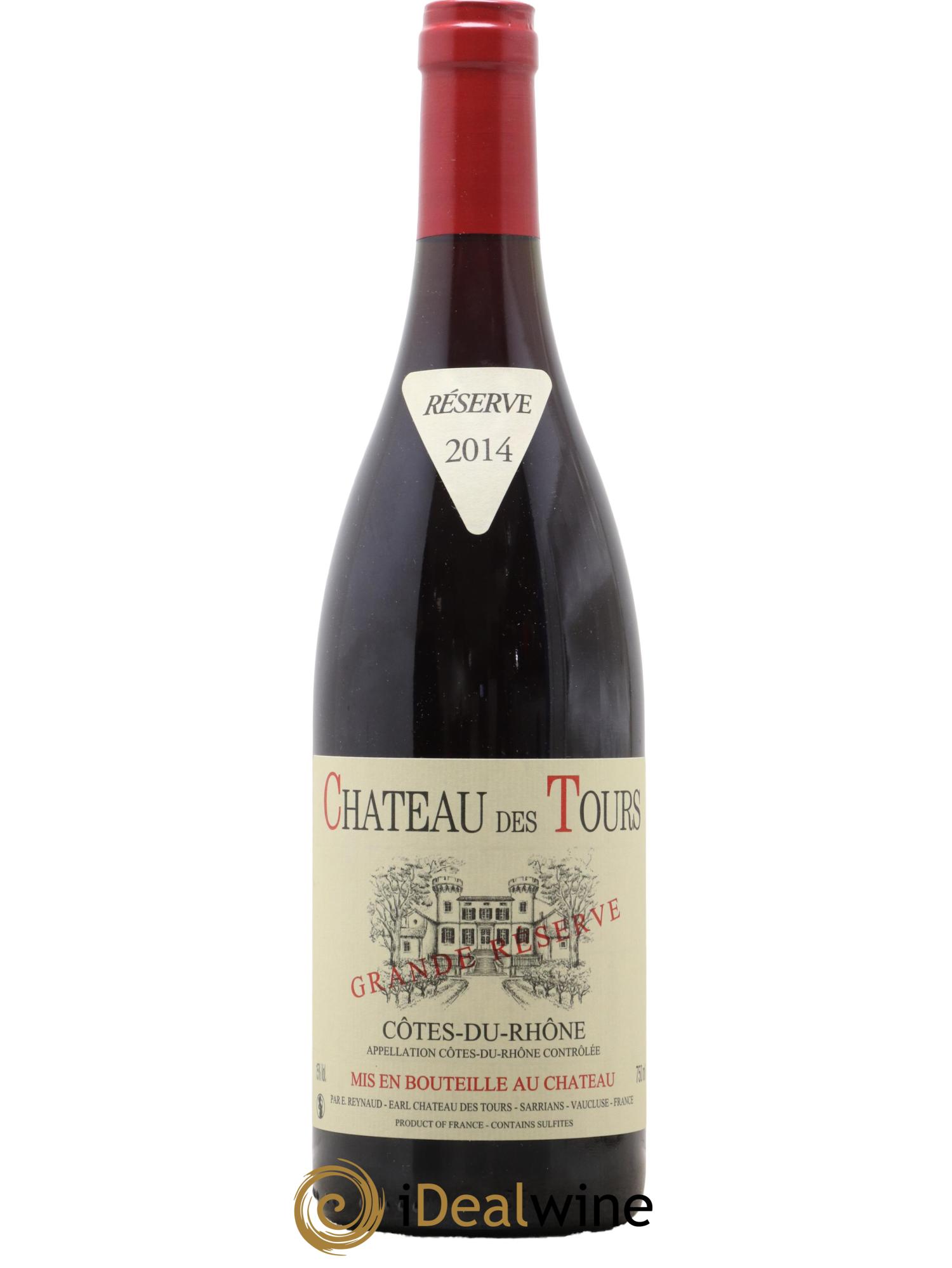 Côtes-du-Rhône Château des Tours Grande Réserve Emmanuel Reynaud 2014 - Lot de 1 bouteille - 0