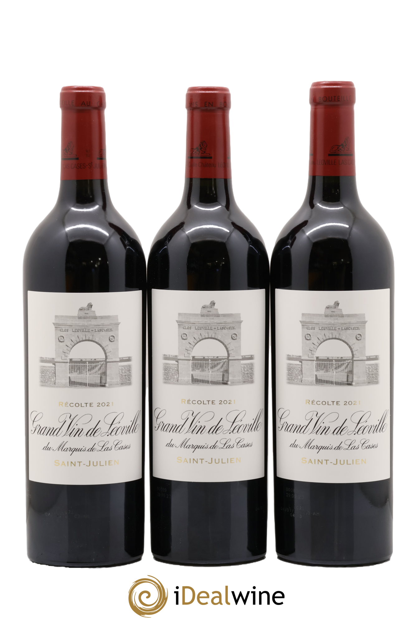 Château Léoville Las Cases 2ème Grand Cru Classé 2021 - Lot of 3 bottles - 0