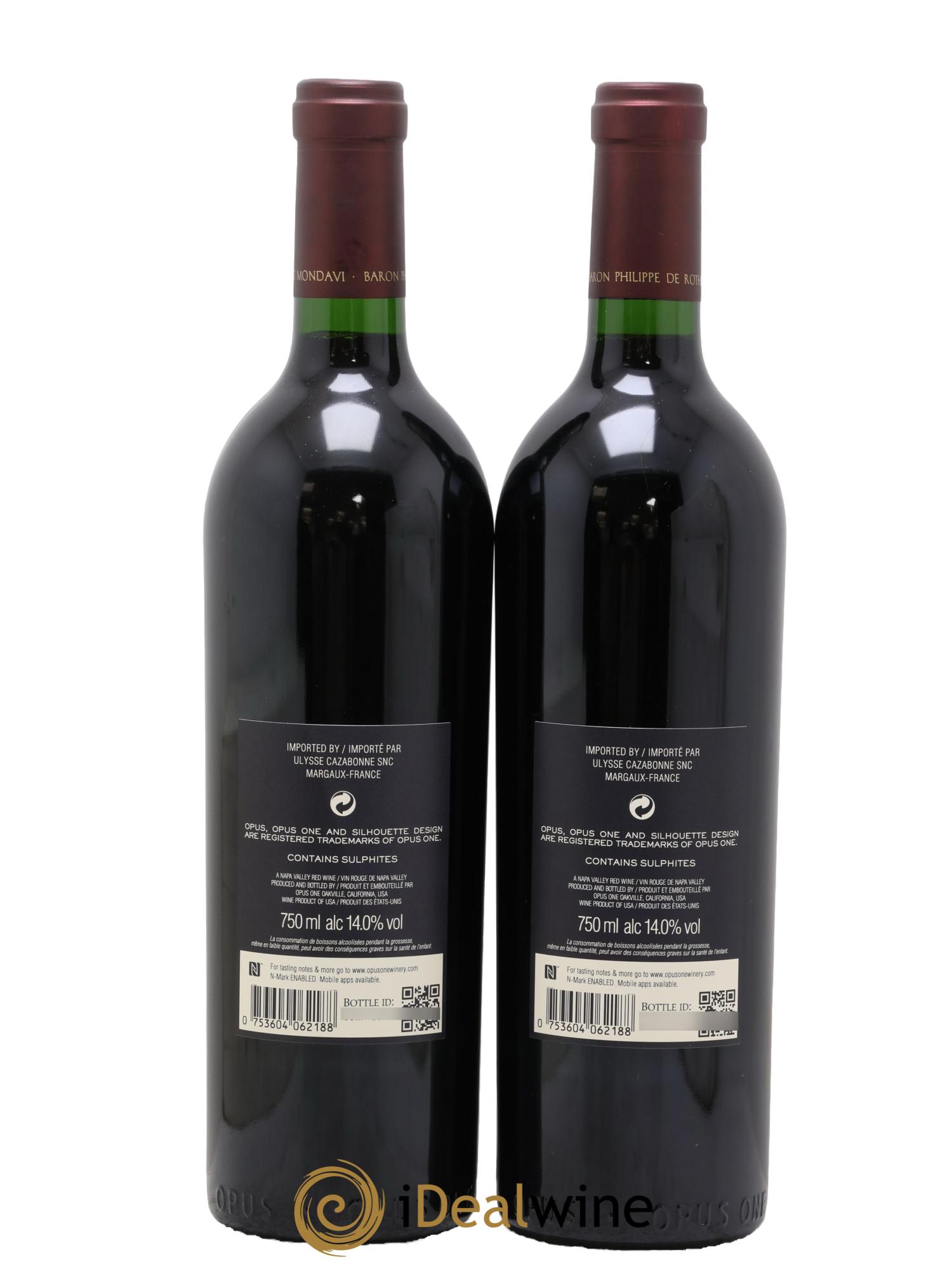 Napa Valley Opus One Robert Mondavi 2018 - Lotto di 2 bottiglie - 1