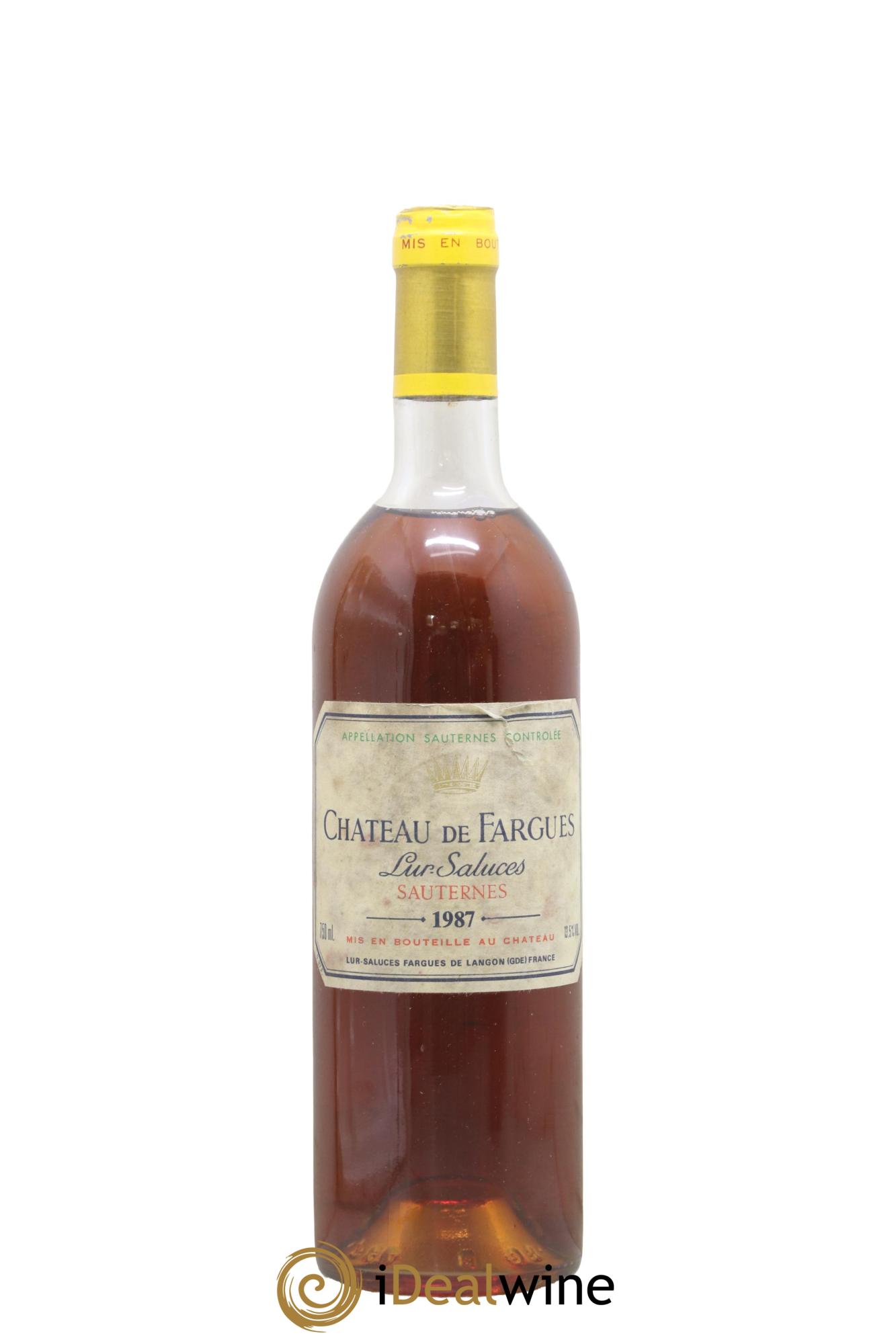 Château de Fargues 1987 - Lot de 1 bouteille - 0