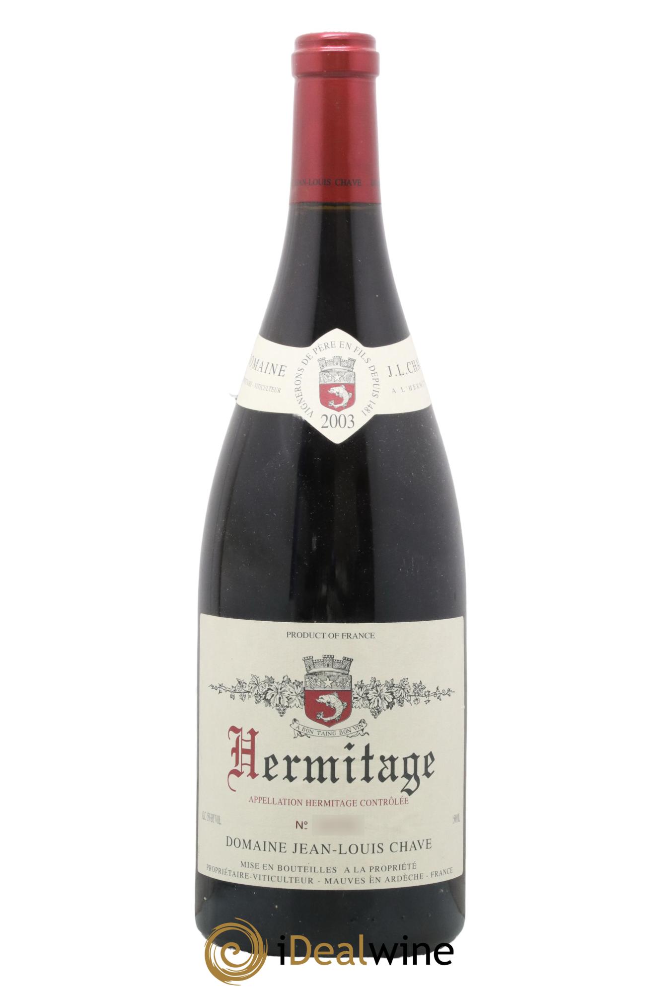 Hermitage Jean-Louis Chave 2003 - Lot de 1 magnum - 0