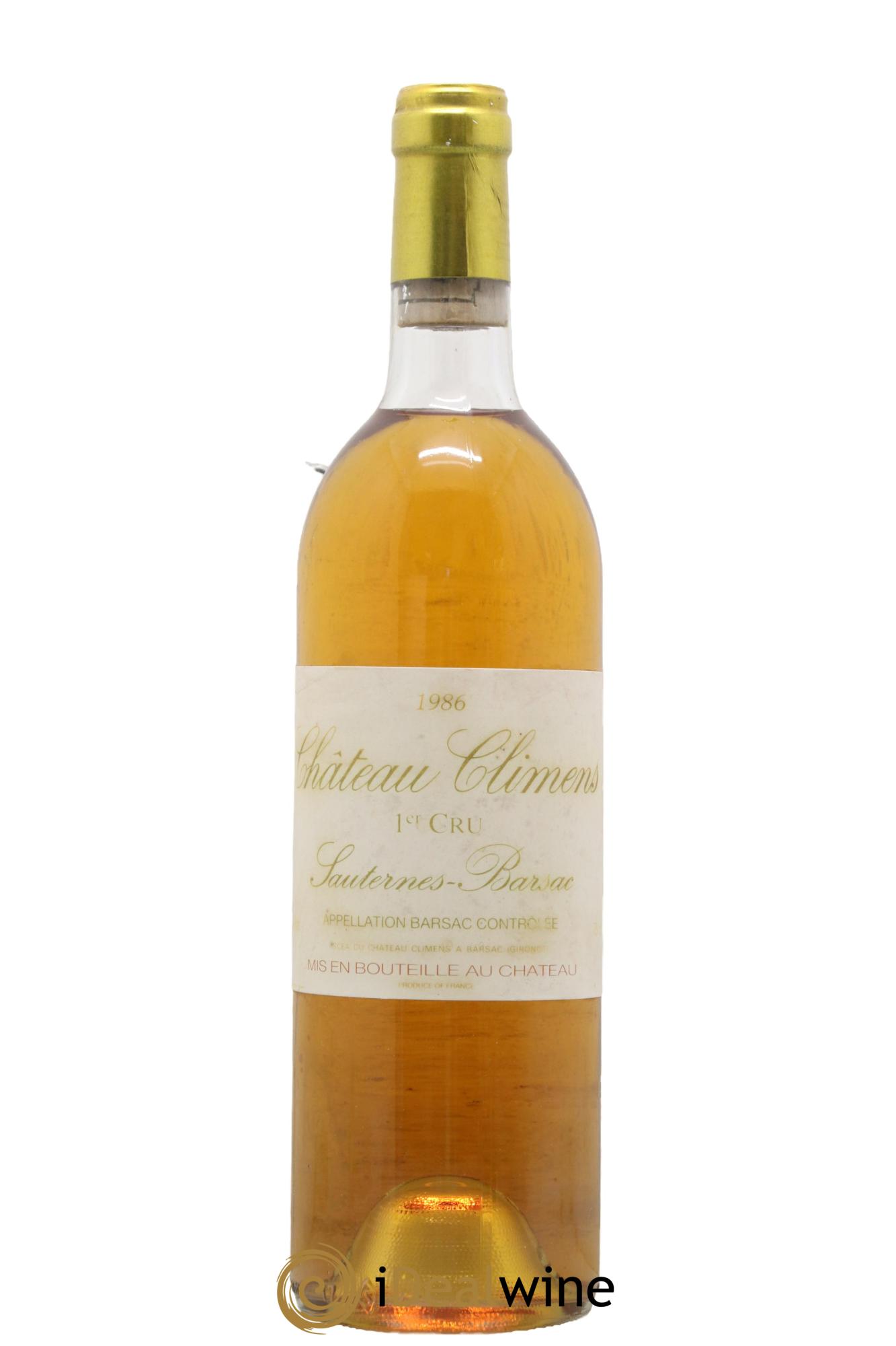 Château Climens 1er Grand Cru Classé 1986 - Lotto di 1 bottiglia - 0