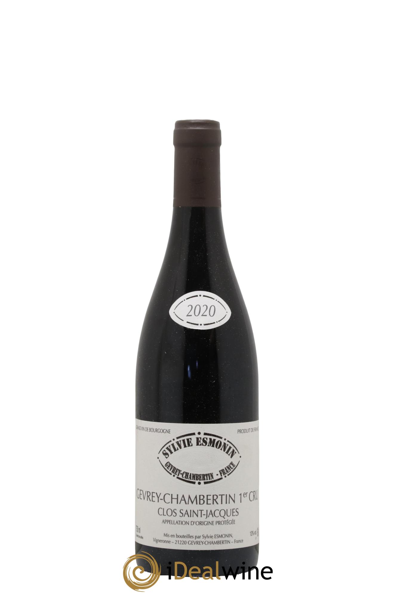 Gevrey-Chambertin 1er Cru Clos Saint Jacques Sylvie Esmonin 2020 - Lot de 1 bouteille - 0