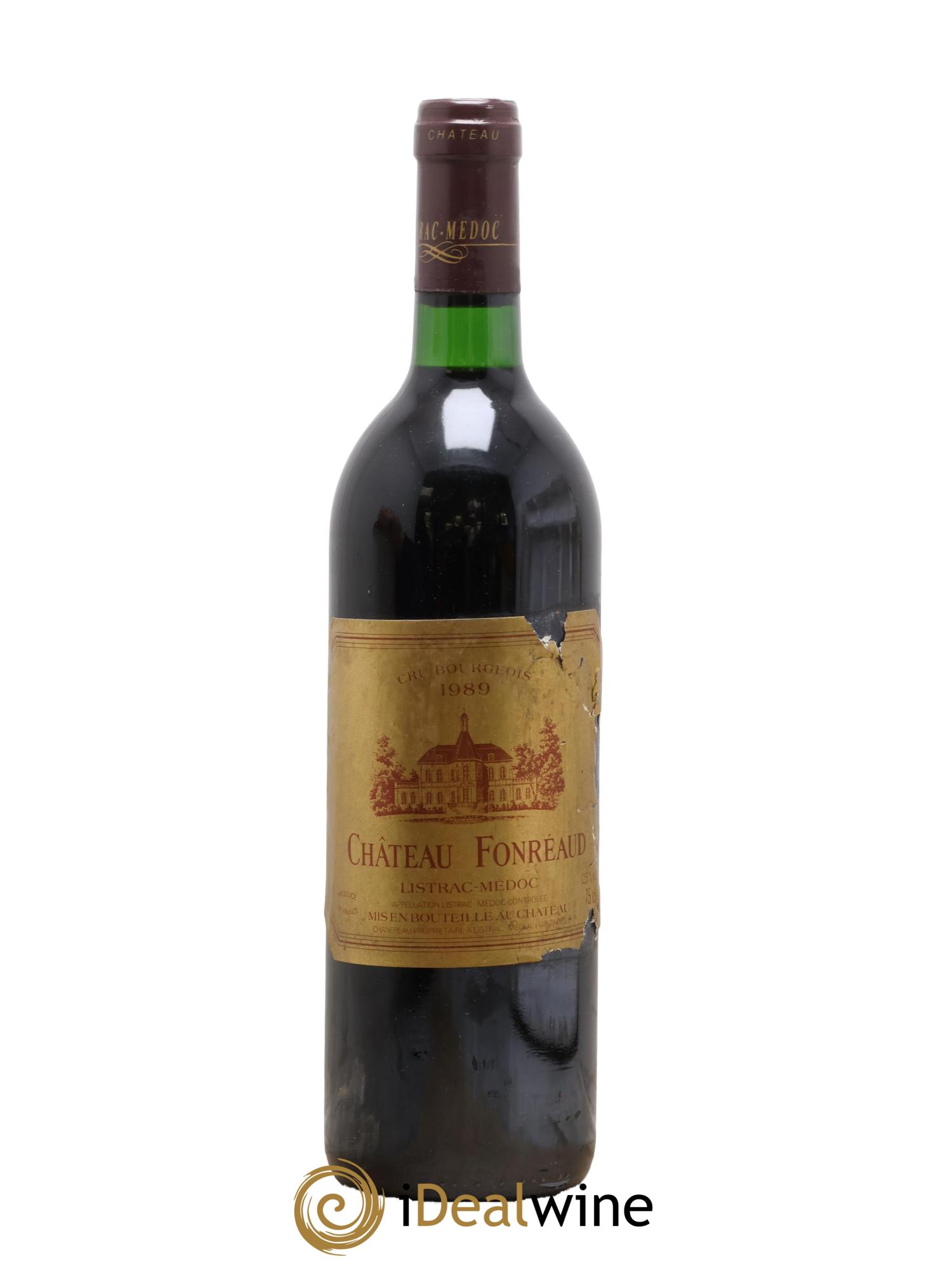 Château Fonréaud Cru Bourgeois 1989 - Lot de 1 bouteille - 0