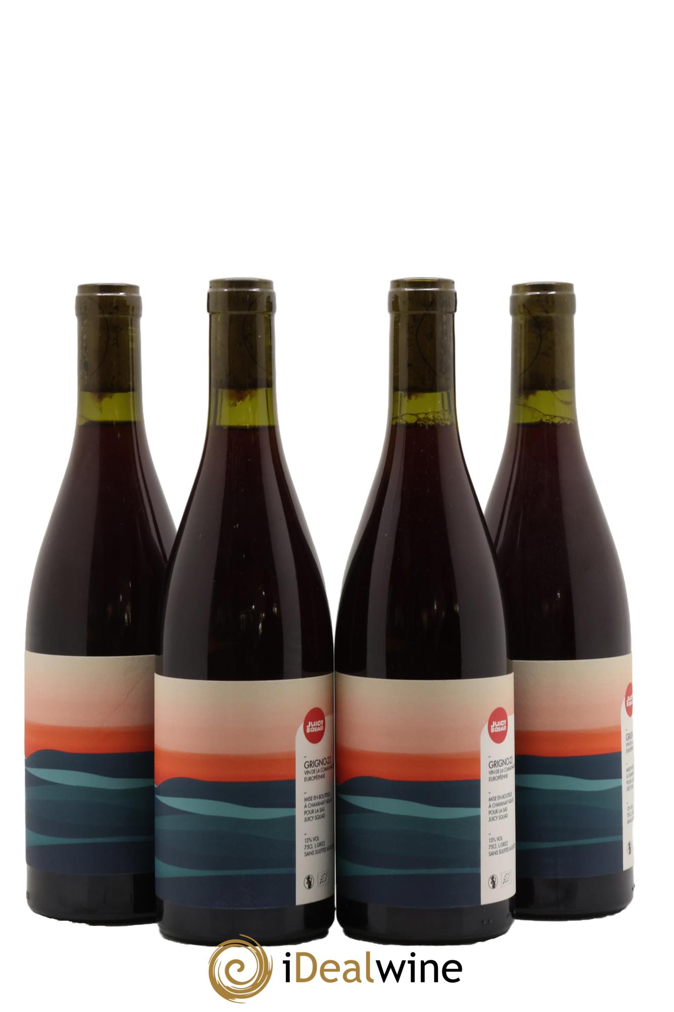 Vin de France Grigno Juicy Squad Thibaud Capellaro 2022 - Lot de 4 bouteilles - 0