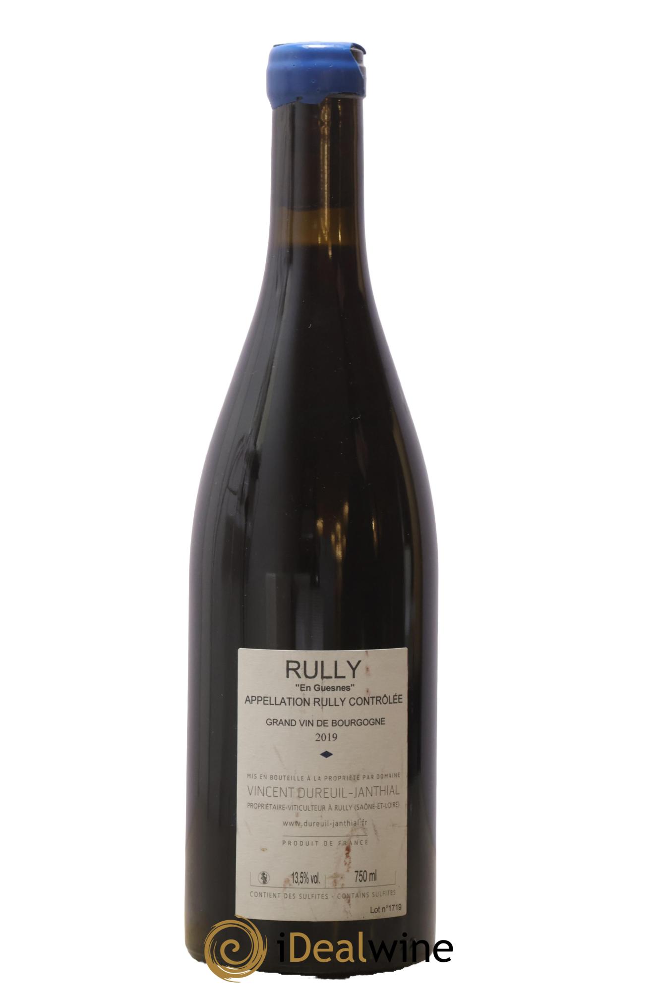 Rully En Guesnes Vincent Dureuil-Janthial 2019 - Lot de 1 bouteille - 1