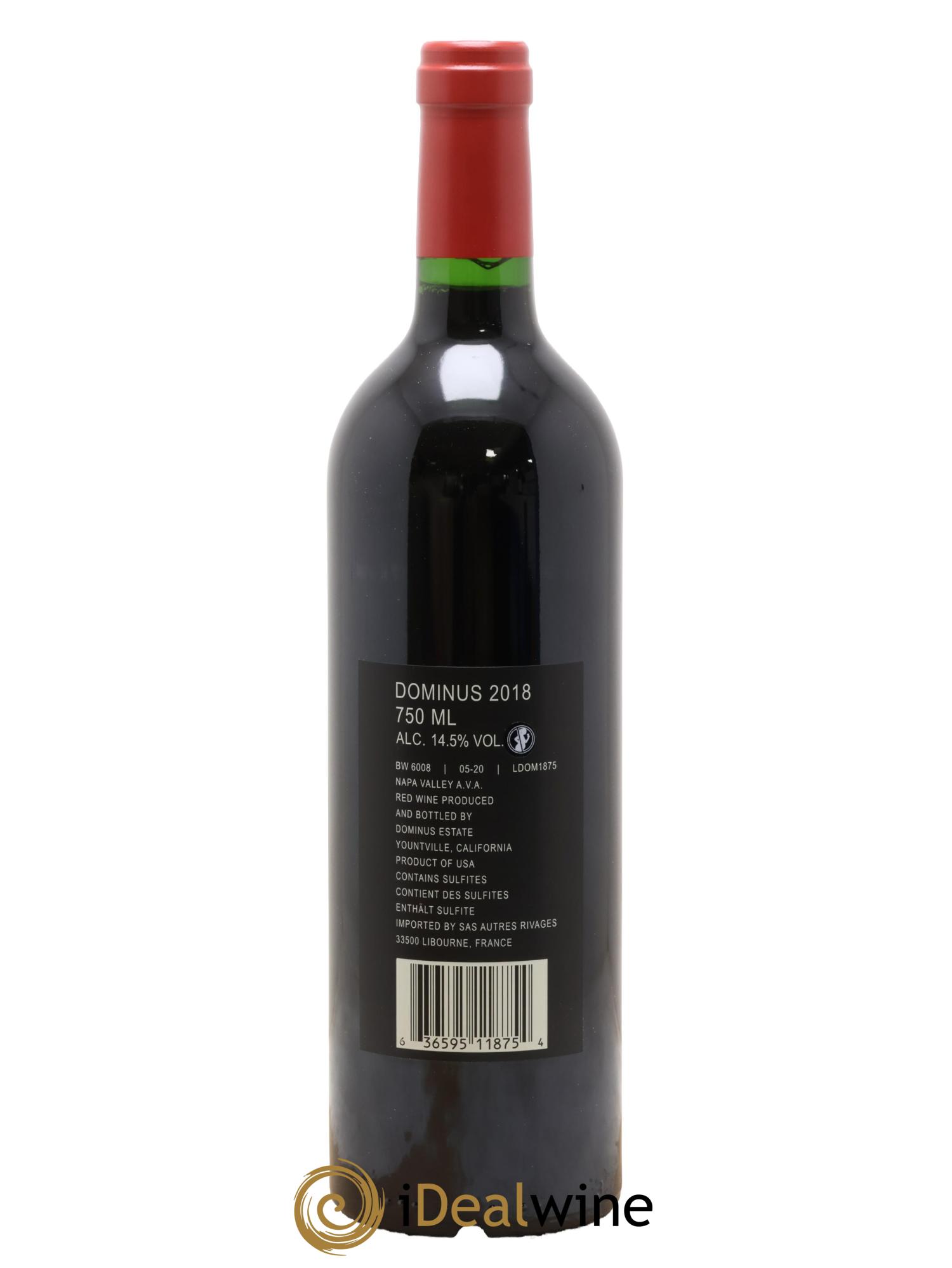 Napa Valley Dominus Christian Moueix 2018 - Lot of 1 bottle - 1