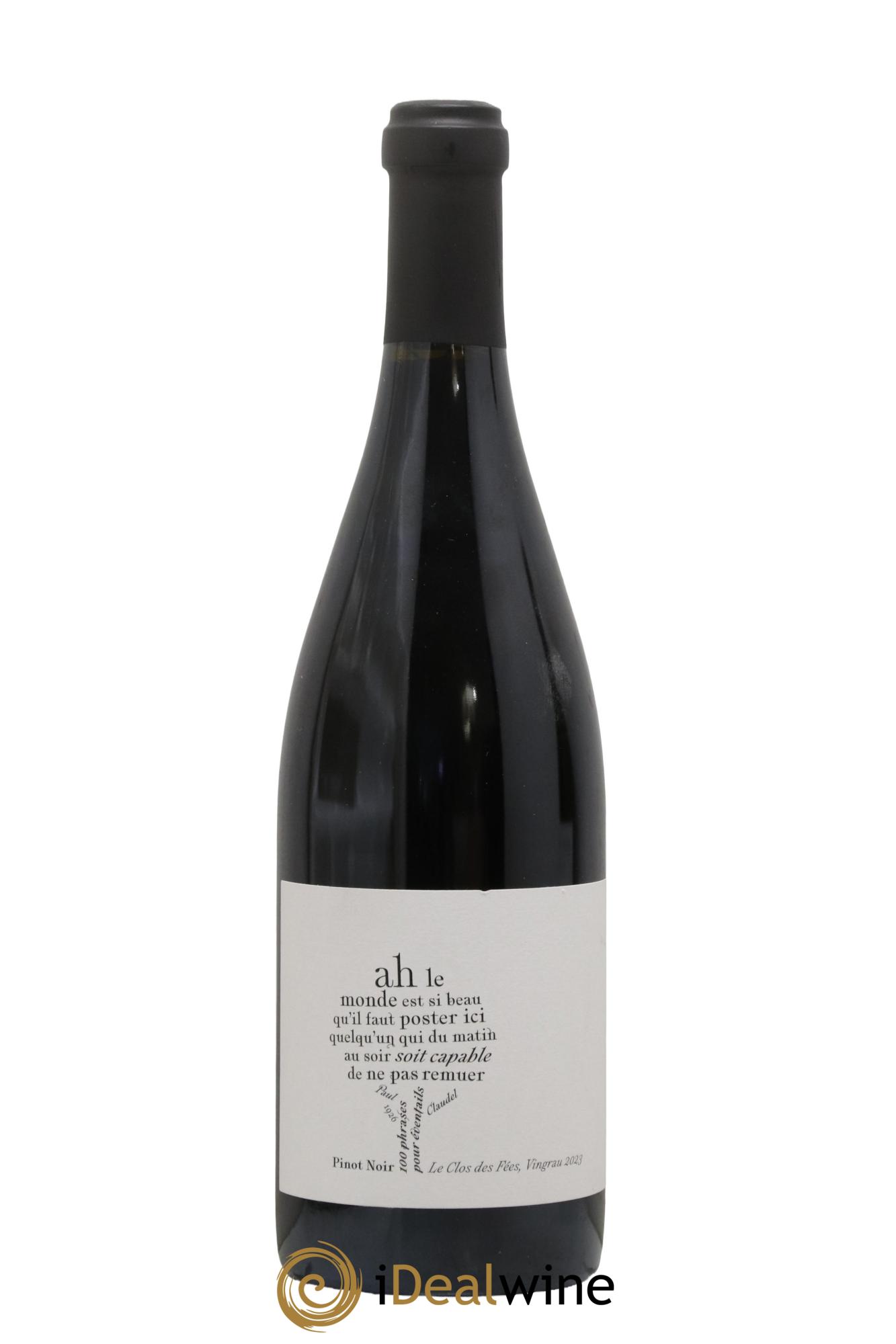 Côtes Catalanes Clos des Fées 100 Phrases pour éventails Hervé Bizeul 2023 - Lot de 1 bouteille - 0