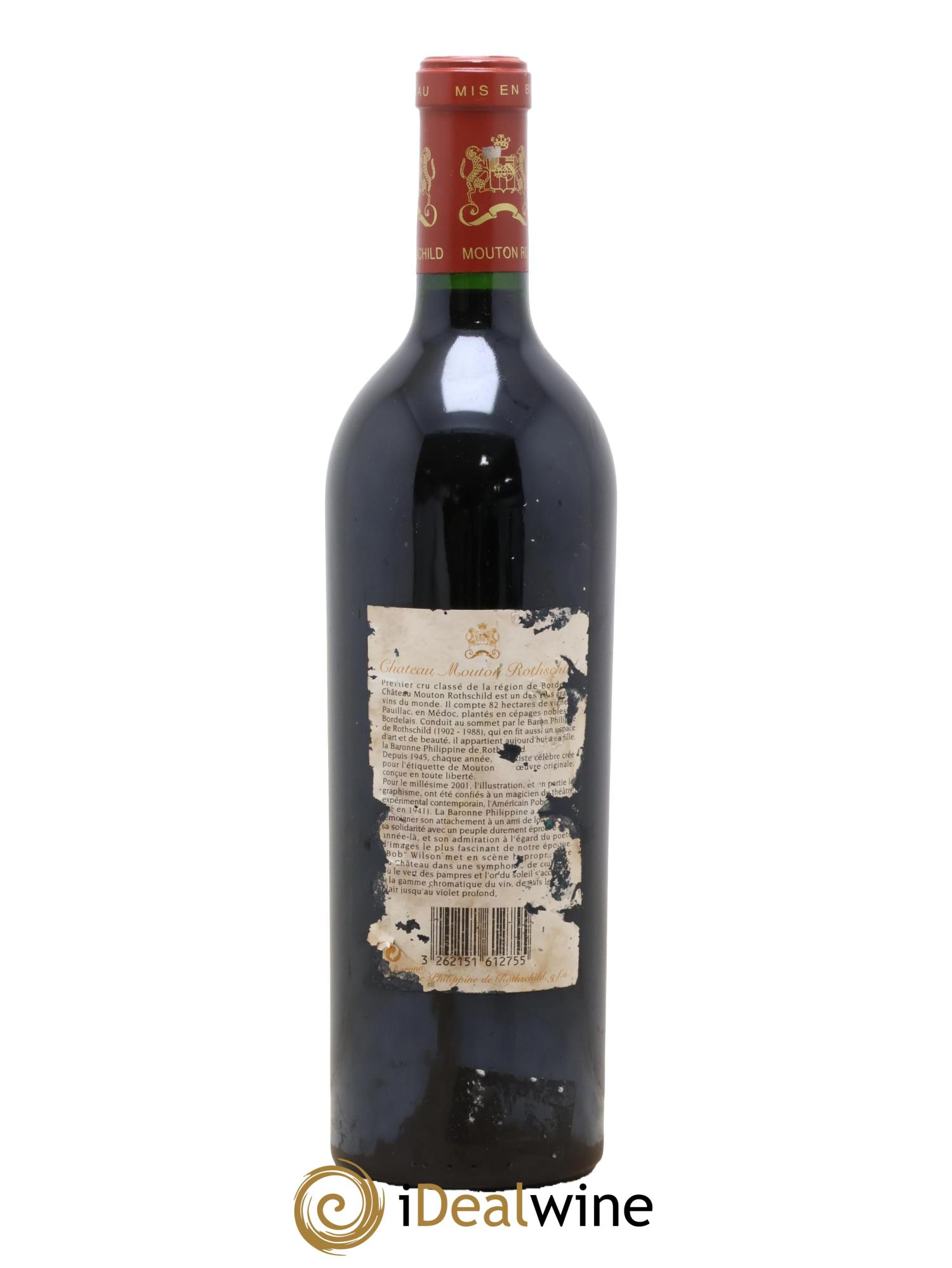 Château Mouton Rothschild 1er Grand Cru Classé 2001 - Lot of 1 bottle - 1