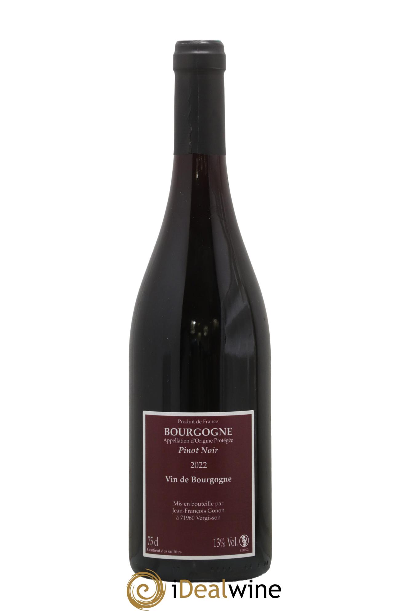 Bourgogne Pinot Noir Jean François Gonon 2022 - Posten von 1 Flasche - 1