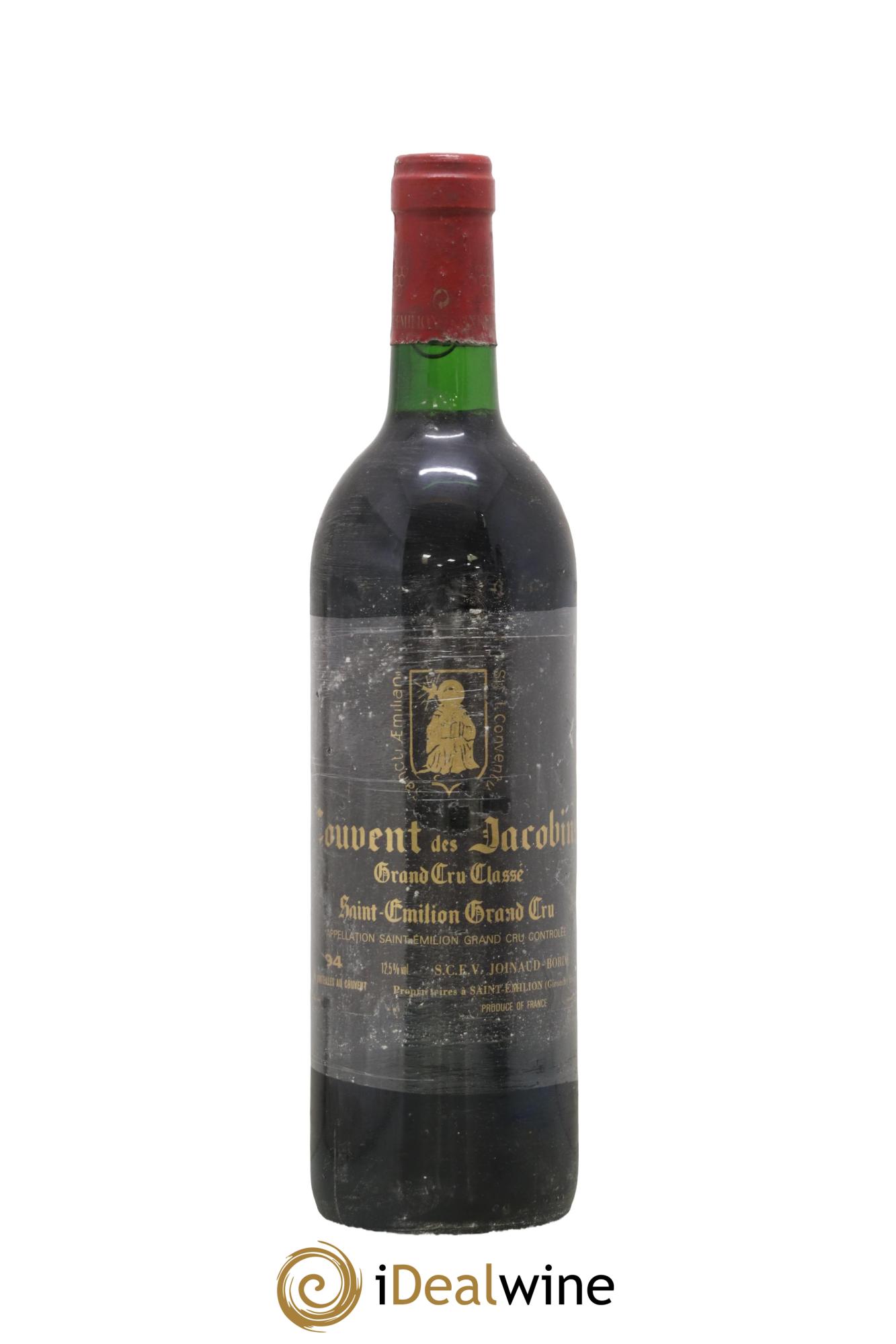 Château Couvent des Jacobins Grand Cru Classé 1994 - Lot of 1 bottle - 0
