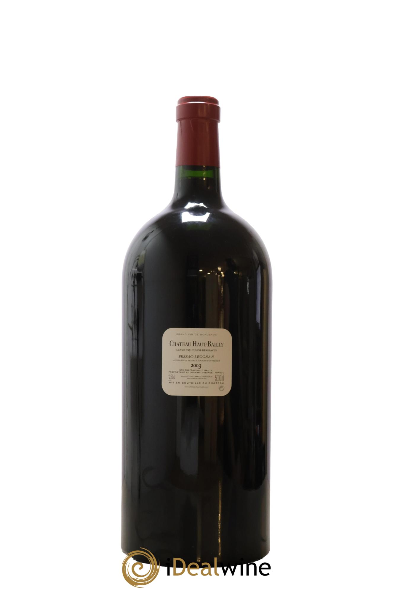 Château Haut-Bailly Cru Classé de Graves  2003 - Lot of 1 Jeroboam - 2