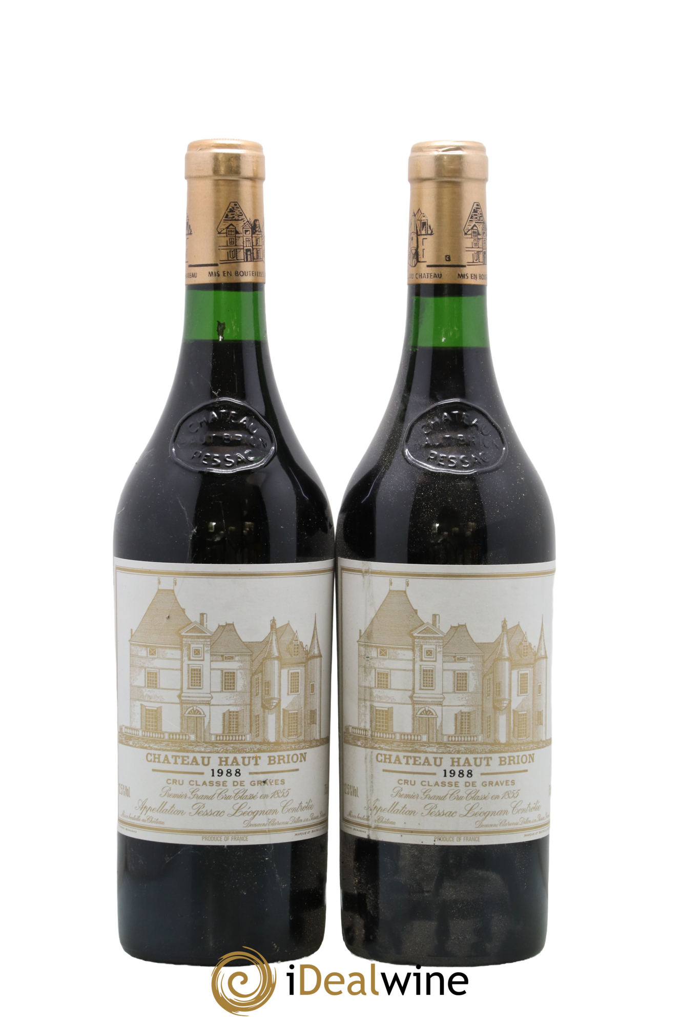 Château Haut Brion 1er Grand Cru Classé 1988 - Lot de 2 bouteilles - 0