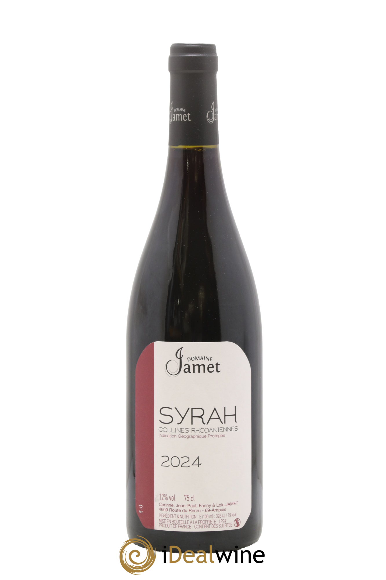Collines Rhodaniennes Syrah Jamet (Domaine) 2024 - Lot de 1 bouteille - 0
