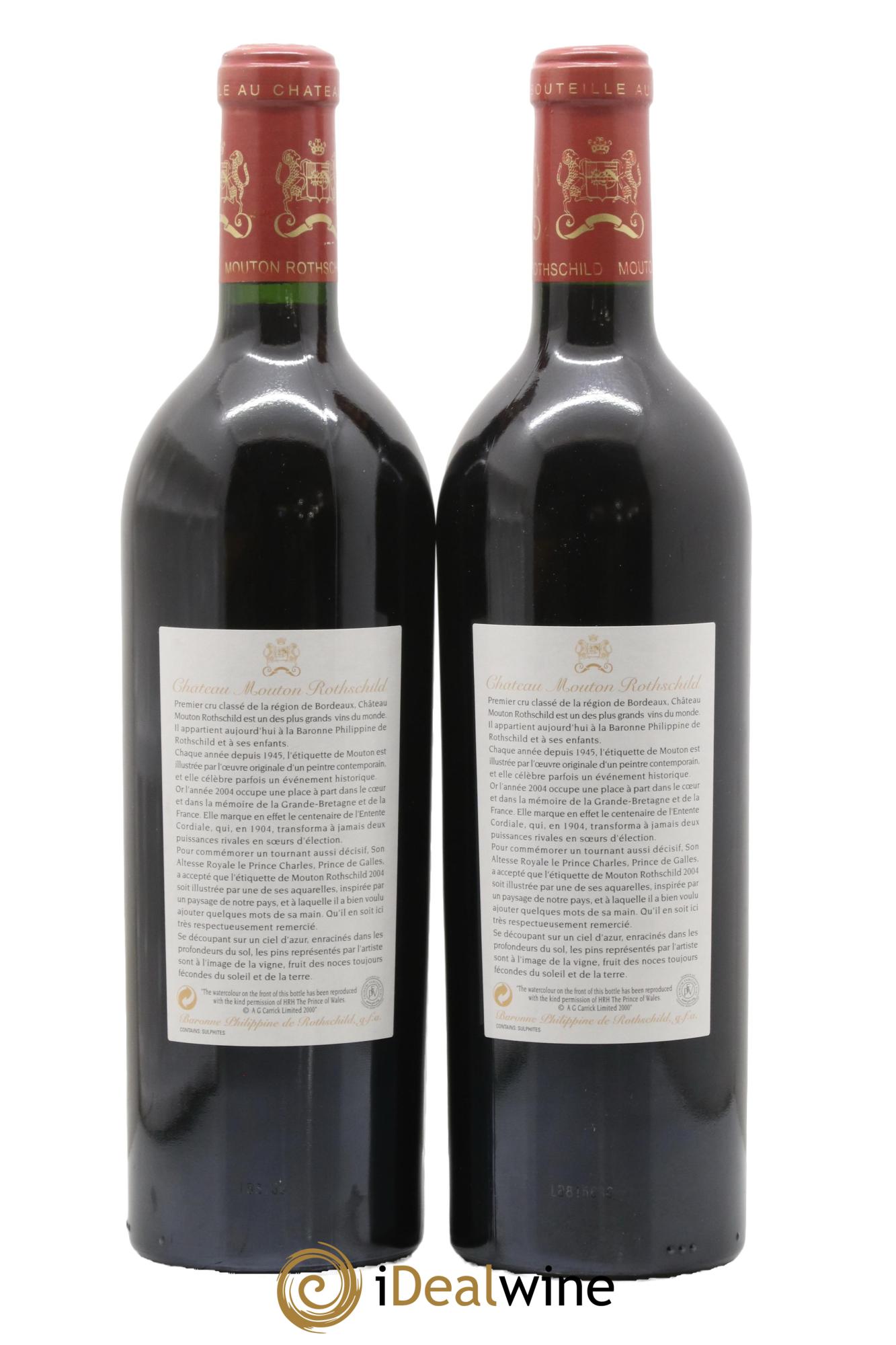 Château Mouton Rothschild 1er Grand Cru Classé 2004 - Lot of 2 bottles - 1