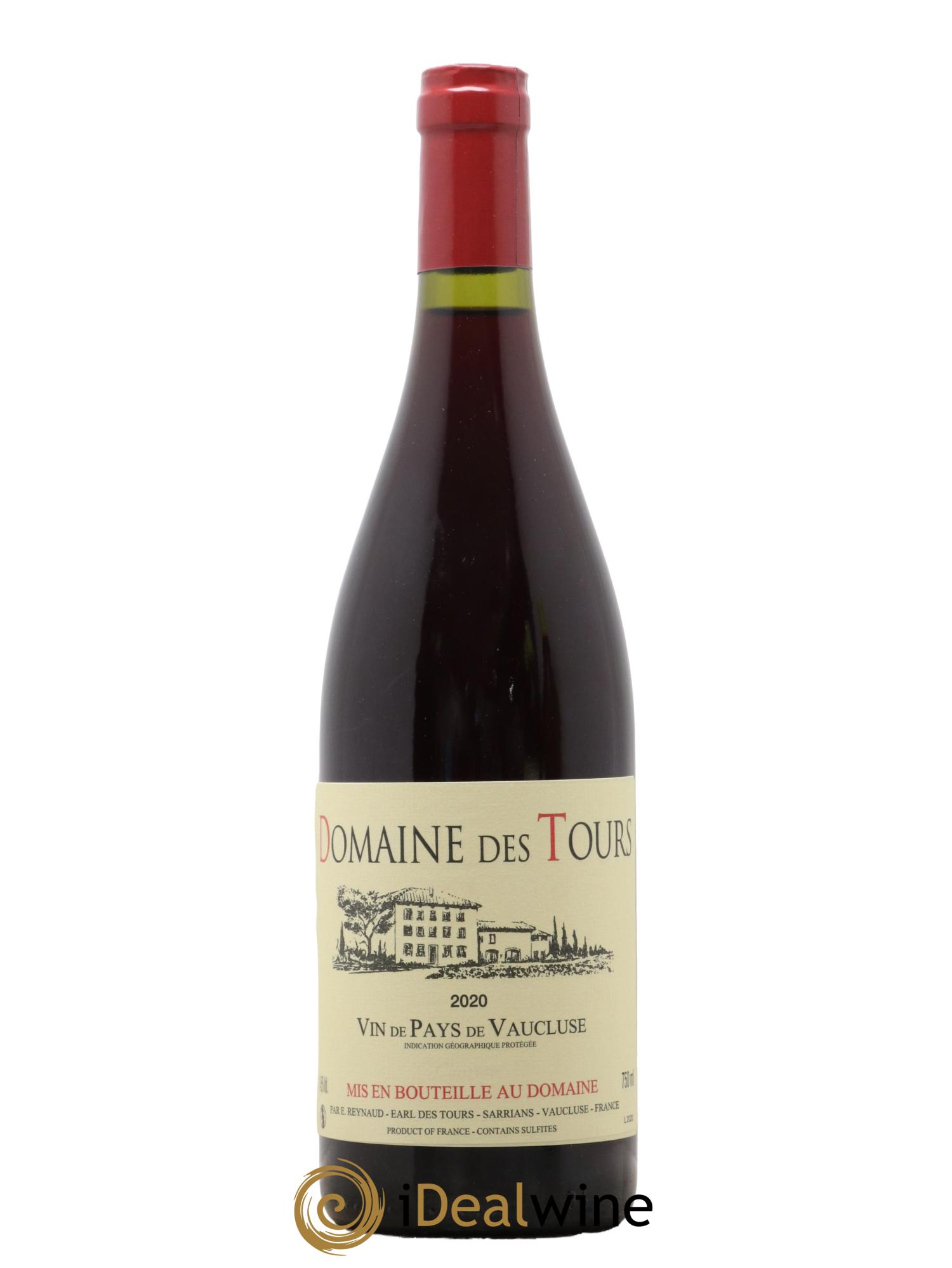 Vaucluse (Vin de Pays de Vaucluse) Domaine des Tours Emmanuel Reynaud 2020 - Lot de 1 bouteille - 0
