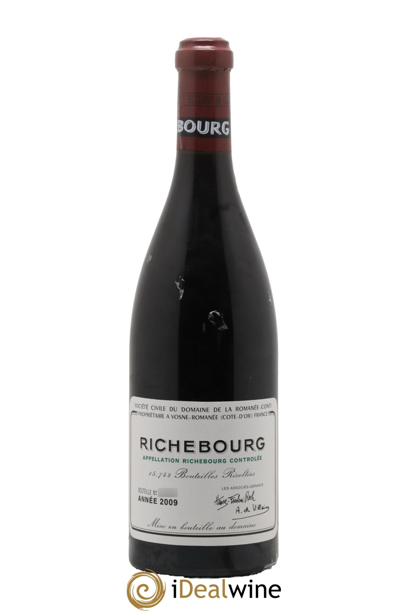Richebourg Grand Cru Domaine de la Romanée-Conti 2009 - Lot de 1 bouteille - 0
