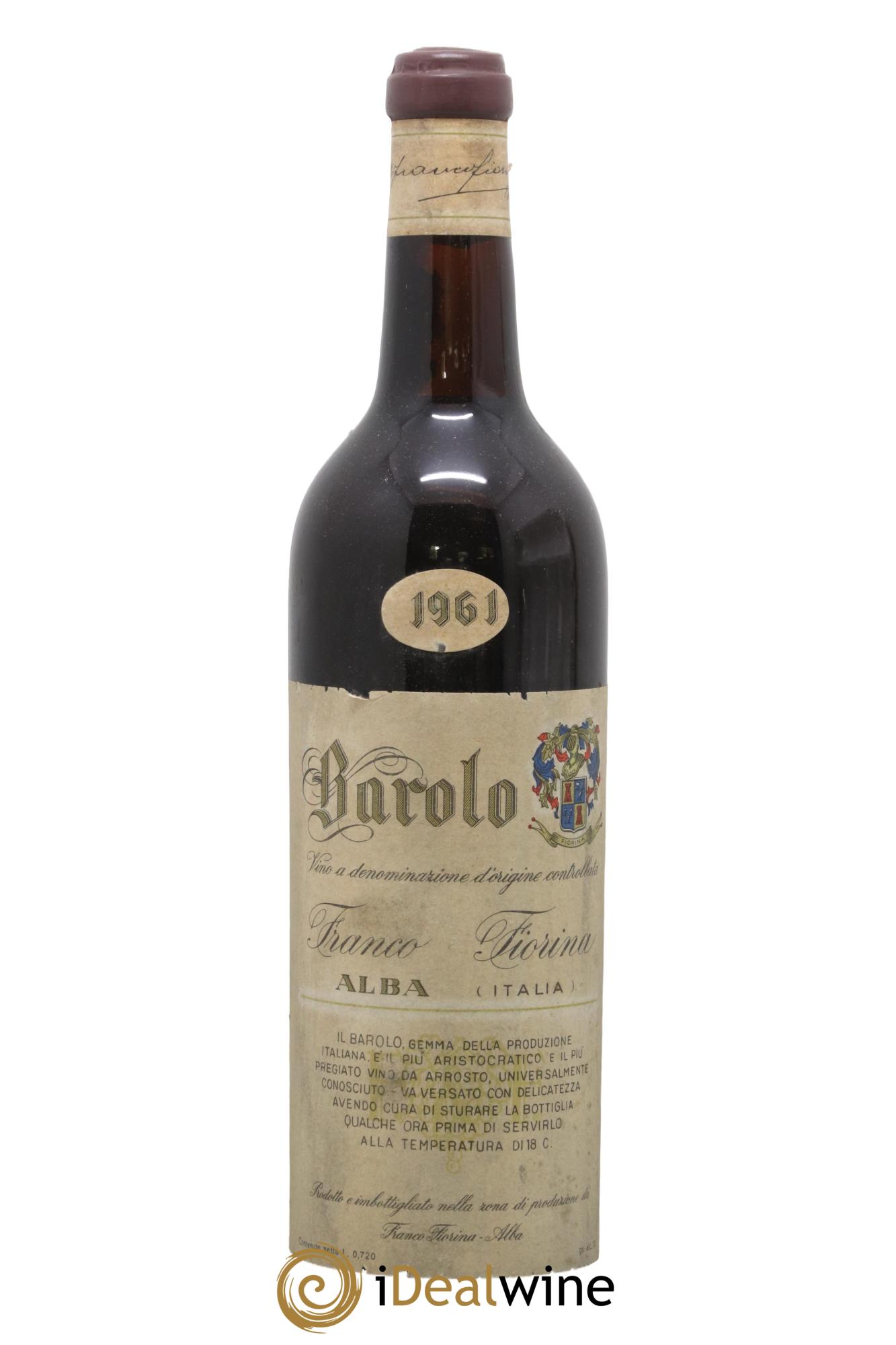 Barolo Fiorina Franco 1961 - Lot de 1 bouteille - 0