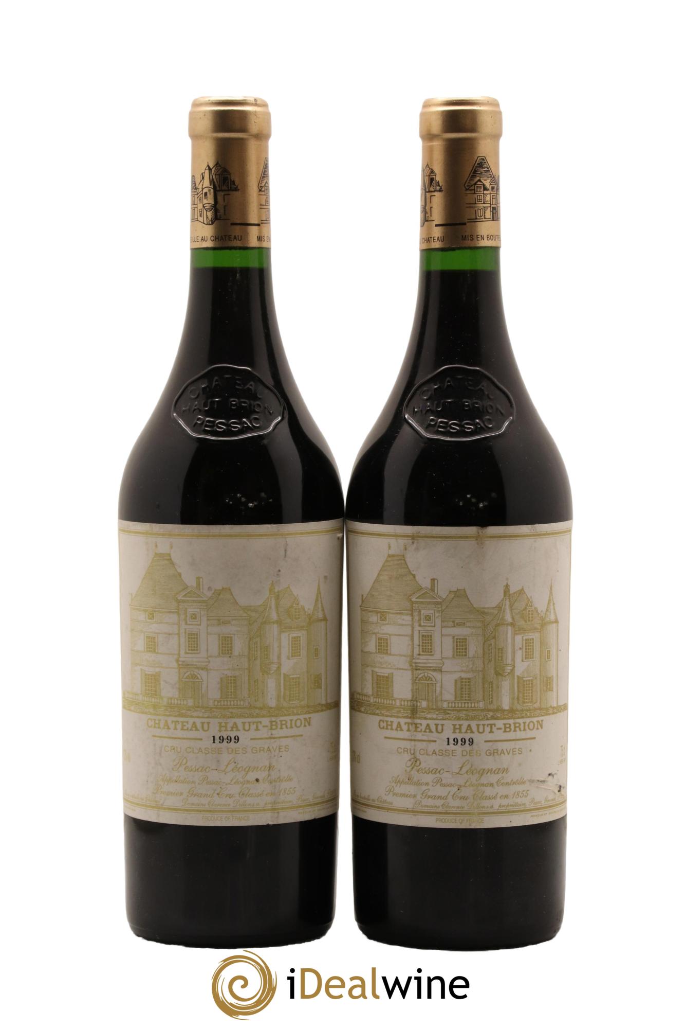 Château Haut Brion 1er Grand Cru Classé 1999 - Lot de 2 bouteilles - 0